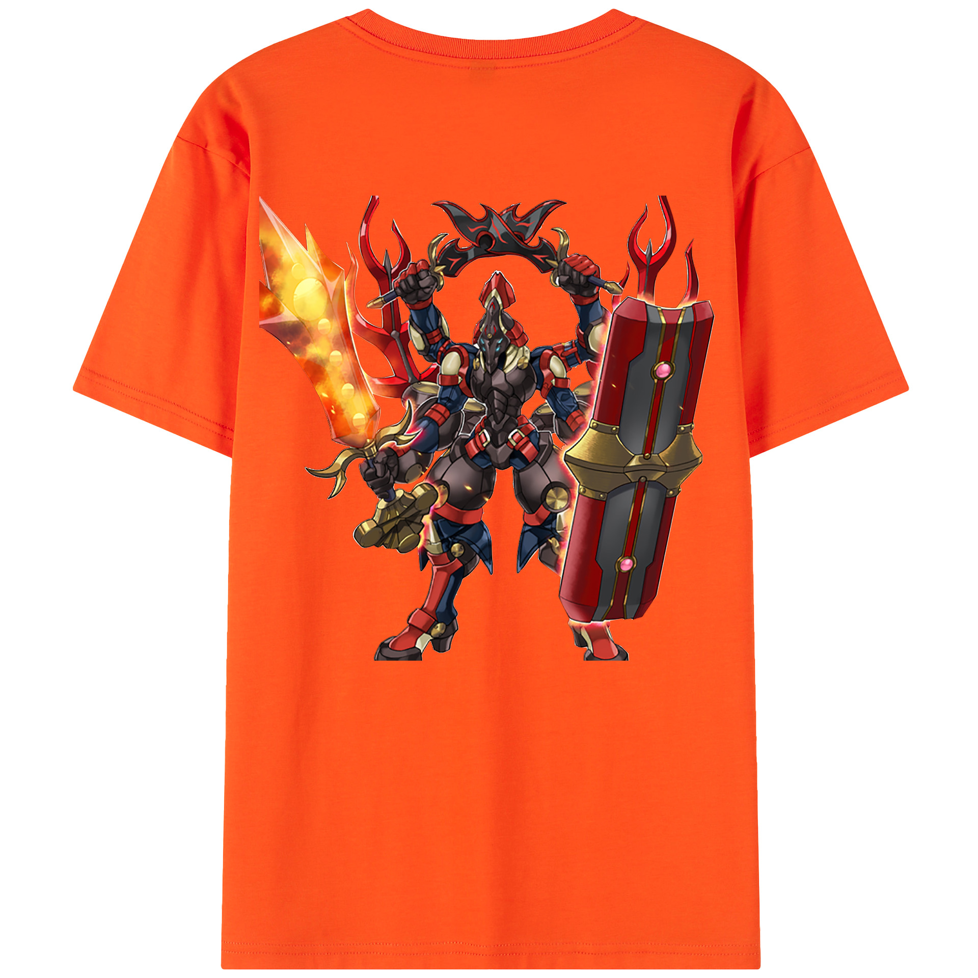 （画像用） 遊☆戯☆王 Yu-Gi-Oh! 綿100％半袖Tシャツ（背面プリント）