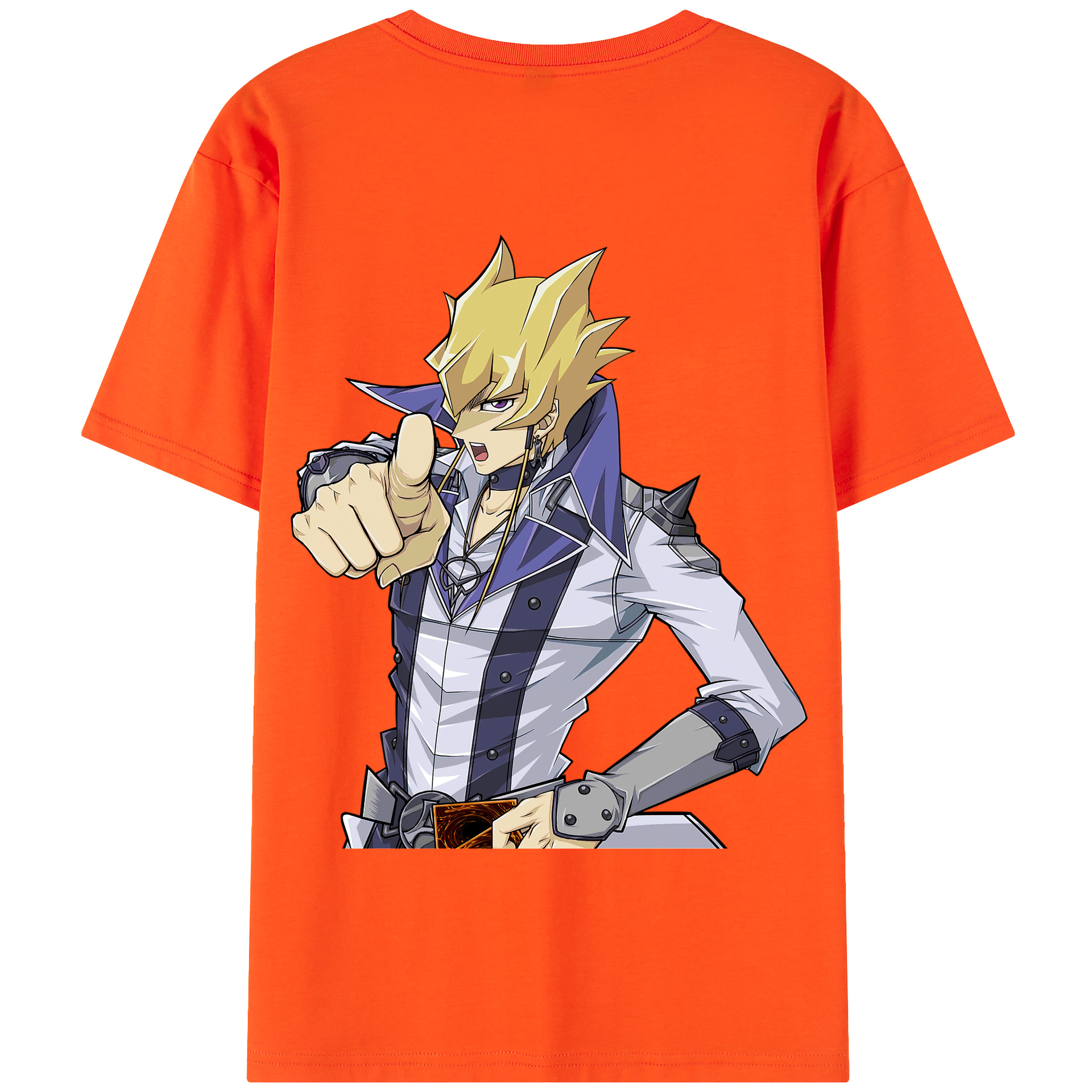 （画像用） 遊☆戯☆王 Yu-Gi-Oh! 綿100％半袖Tシャツ（背面プリント）