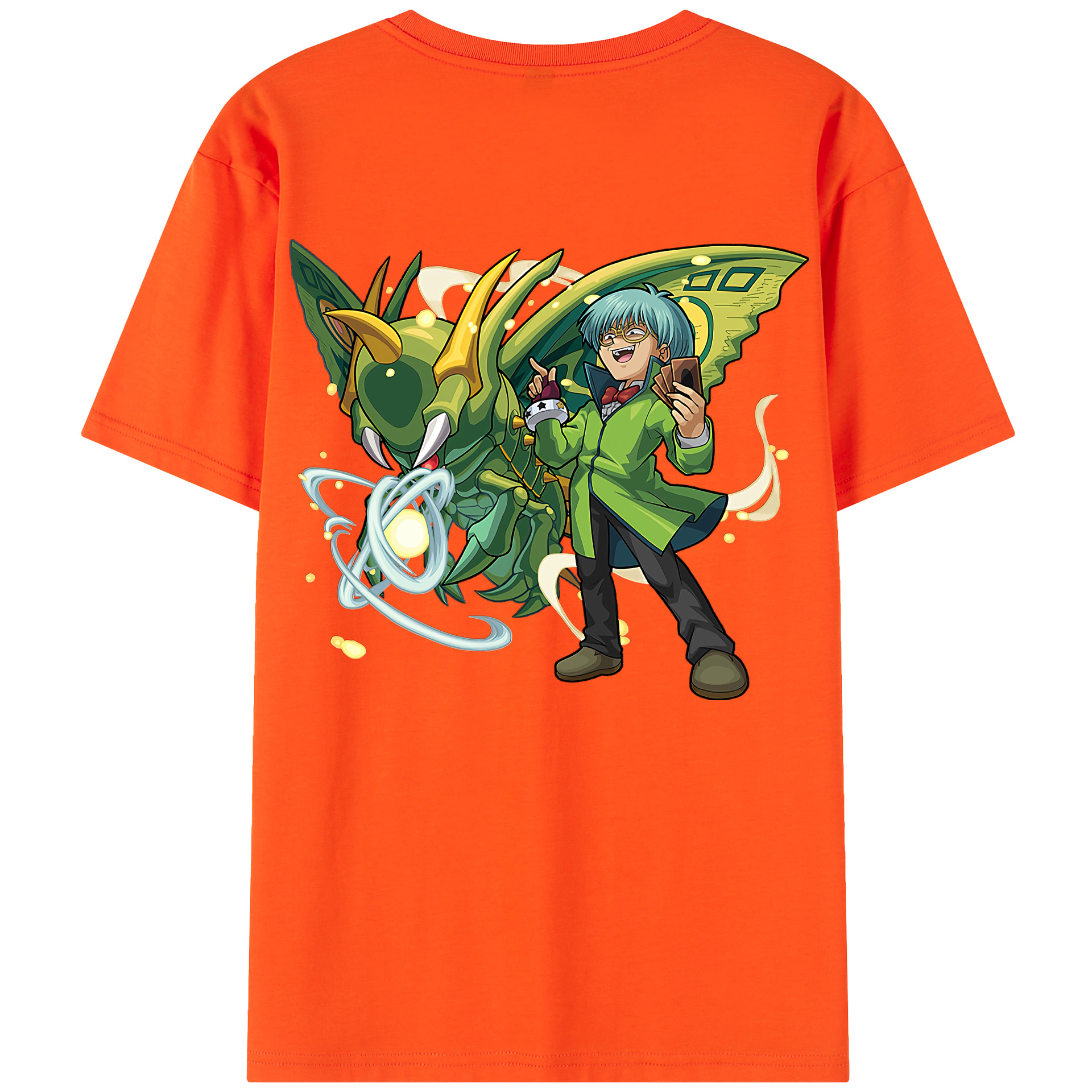 （画像用） 遊☆戯☆王 Yu-Gi-Oh! 綿100％半袖Tシャツ（背面プリント）