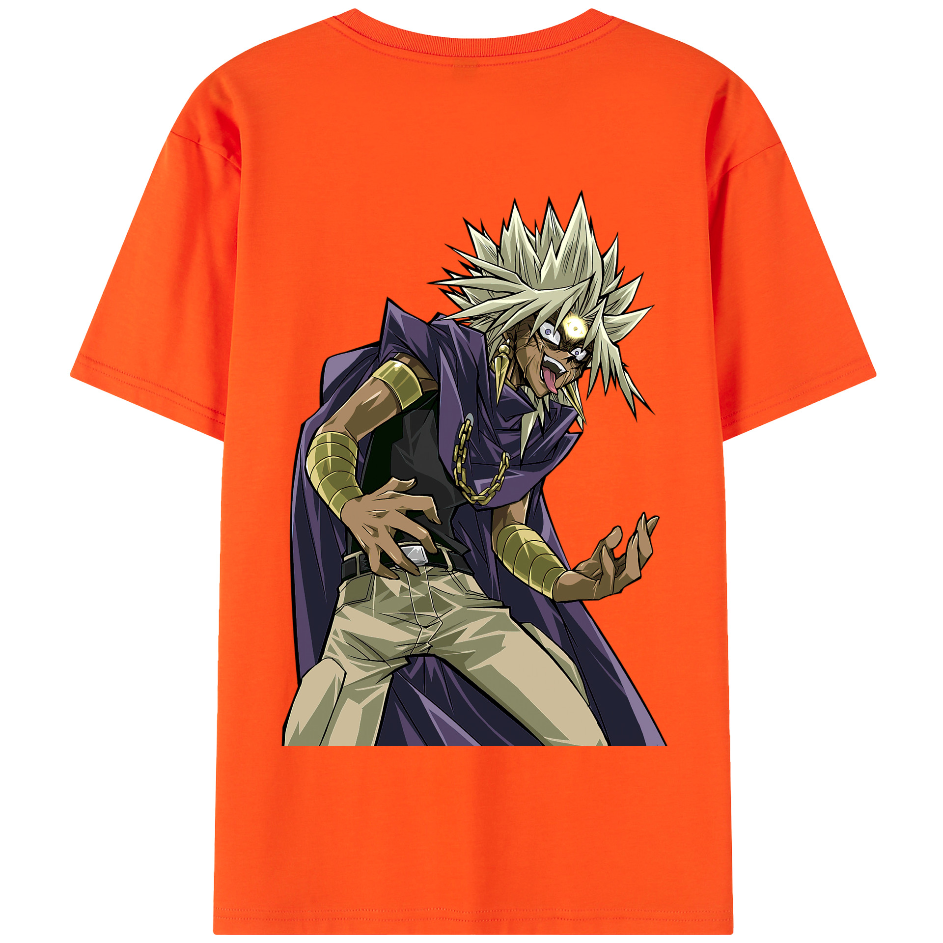 （画像用） 遊☆戯☆王 Yu-Gi-Oh! 綿100％半袖Tシャツ（背面プリント）