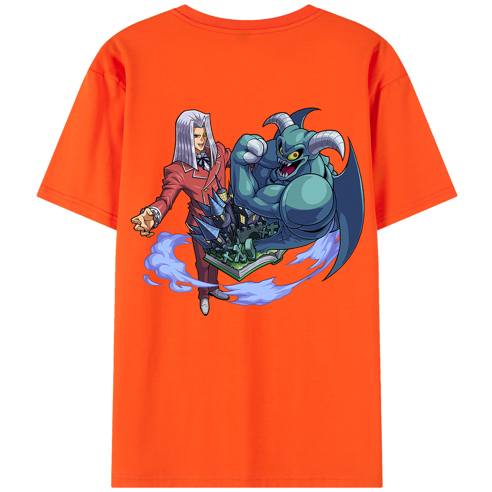 （画像用） 遊☆戯☆王 Yu-Gi-Oh! 綿100％半袖Tシャツ（背面プリント）