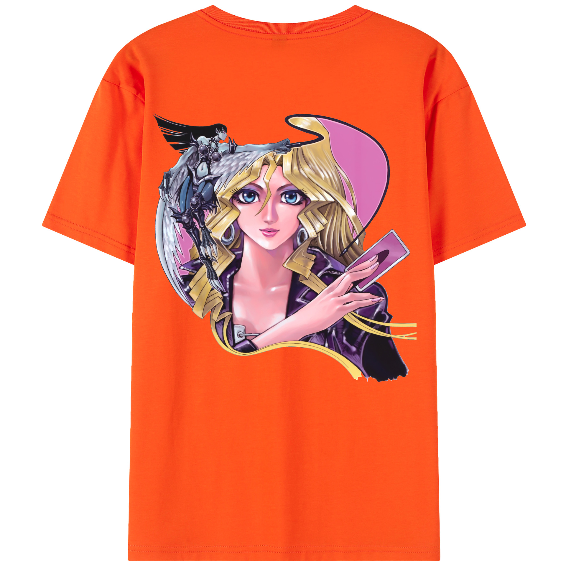 （画像用） 遊☆戯☆王 Yu-Gi-Oh! 綿100％半袖Tシャツ（背面プリント）