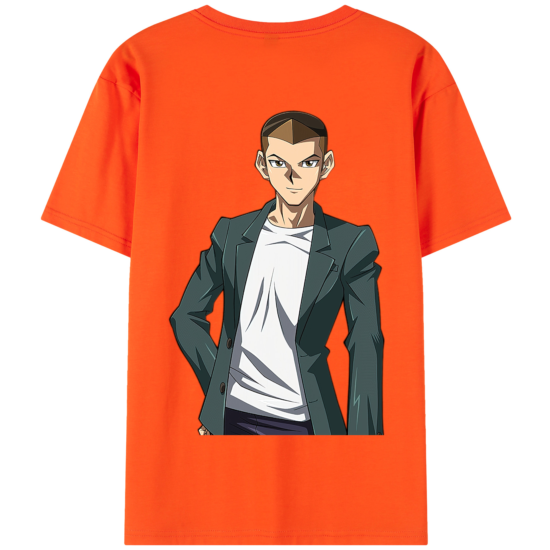 （画像用） 遊☆戯☆王 Yu-Gi-Oh! 綿100％半袖Tシャツ（背面プリント）
