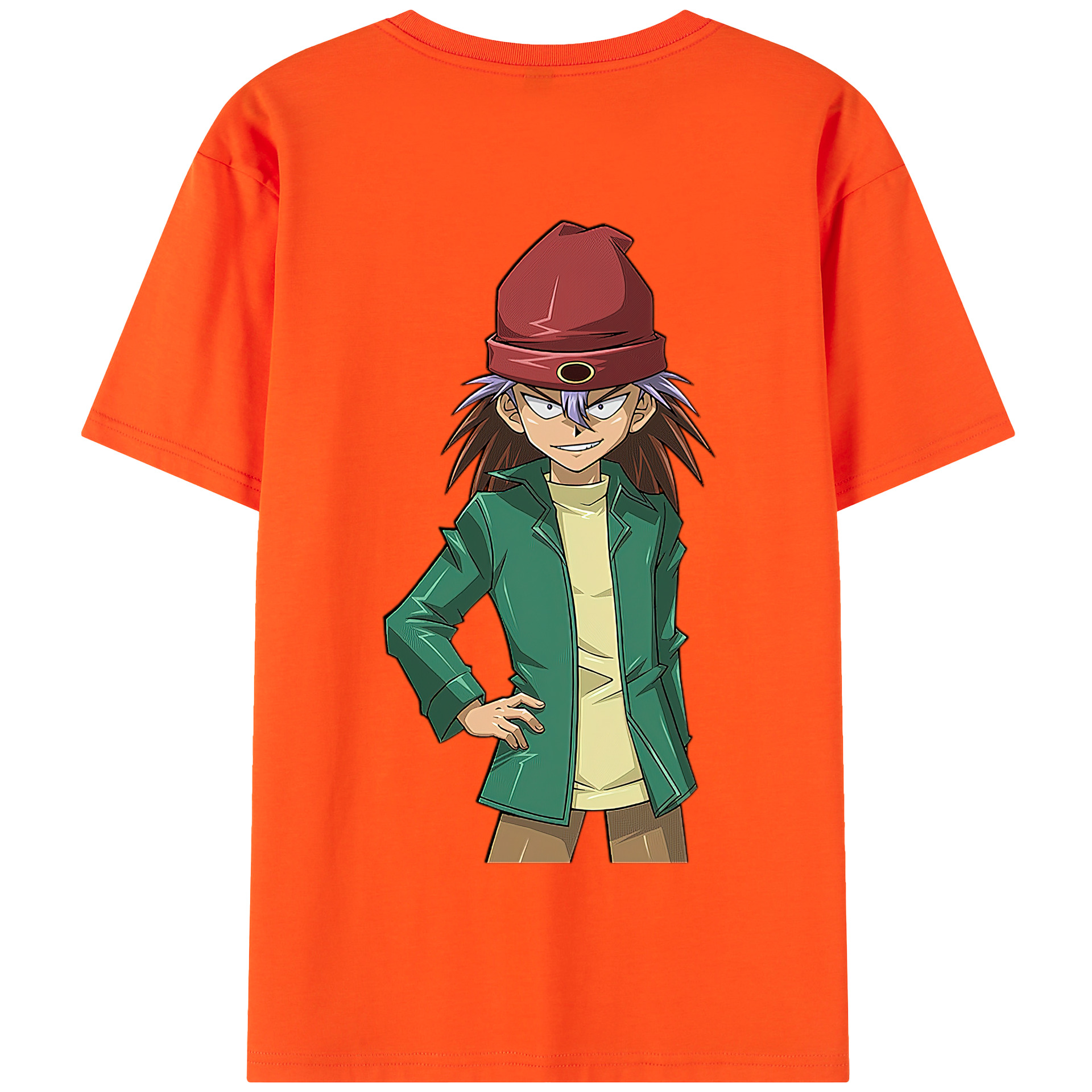 （画像用） 遊☆戯☆王 Yu-Gi-Oh! 綿100％半袖Tシャツ（背面プリント）