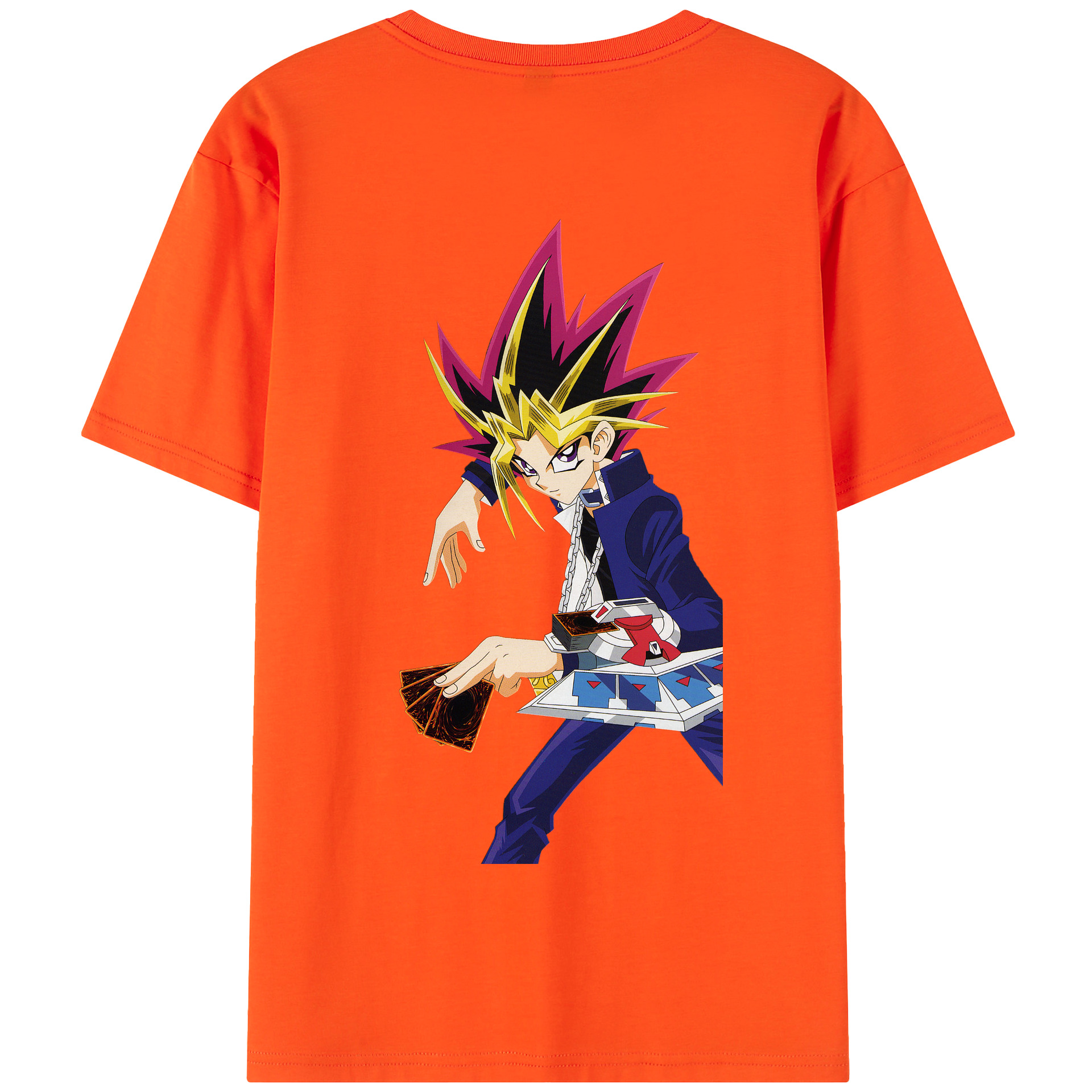 （画像用） 遊☆戯☆王 Yu-Gi-Oh! 綿100％半袖Tシャツ（背面プリント）