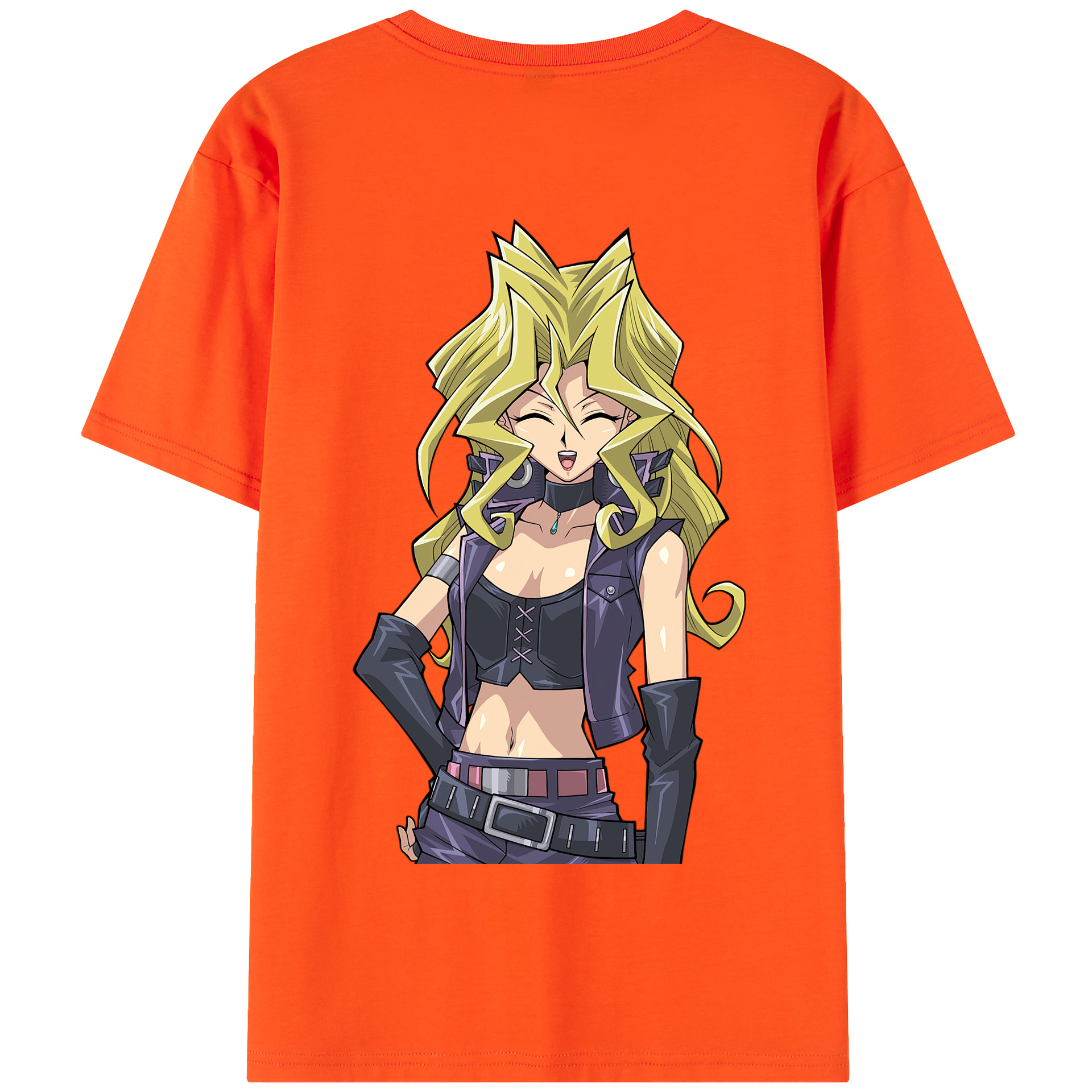 （画像用） 遊☆戯☆王 Yu-Gi-Oh! 綿100％半袖Tシャツ（背面プリント）