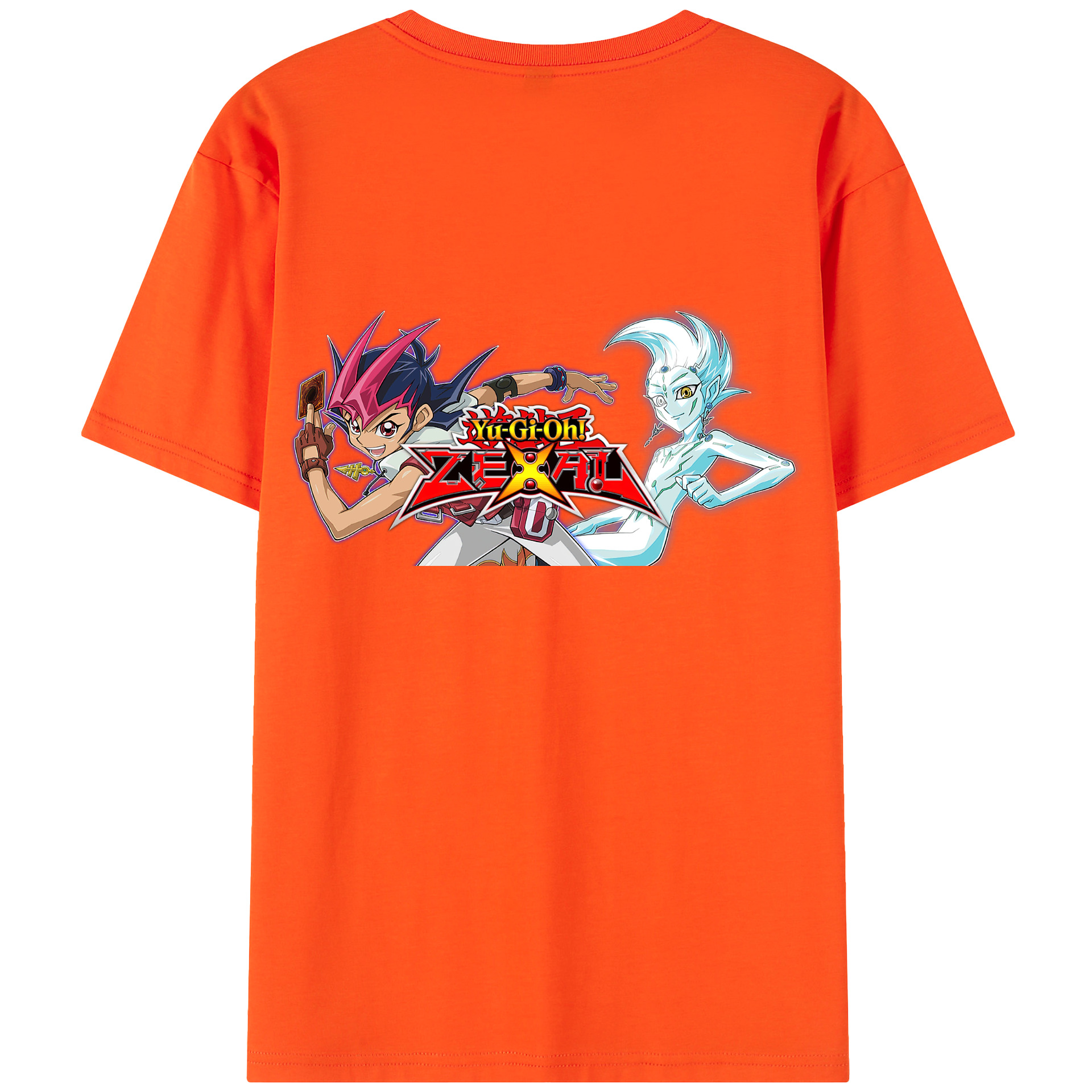 （画像用） 遊☆戯☆王 Yu-Gi-Oh! 綿100％半袖Tシャツ（背面プリント）