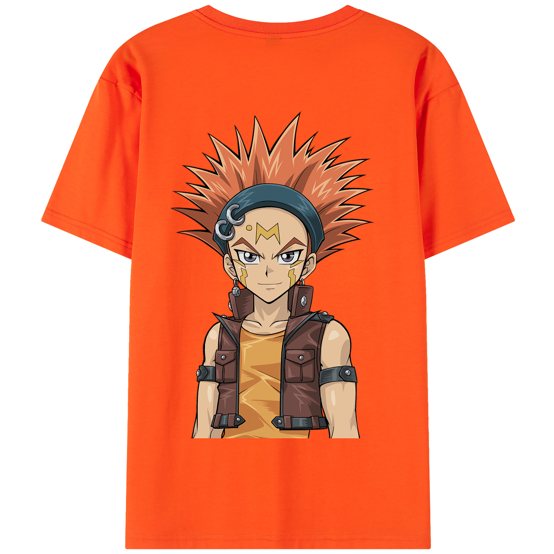 （画像用） 遊☆戯☆王 Yu-Gi-Oh! 綿100％半袖Tシャツ（背面プリント）