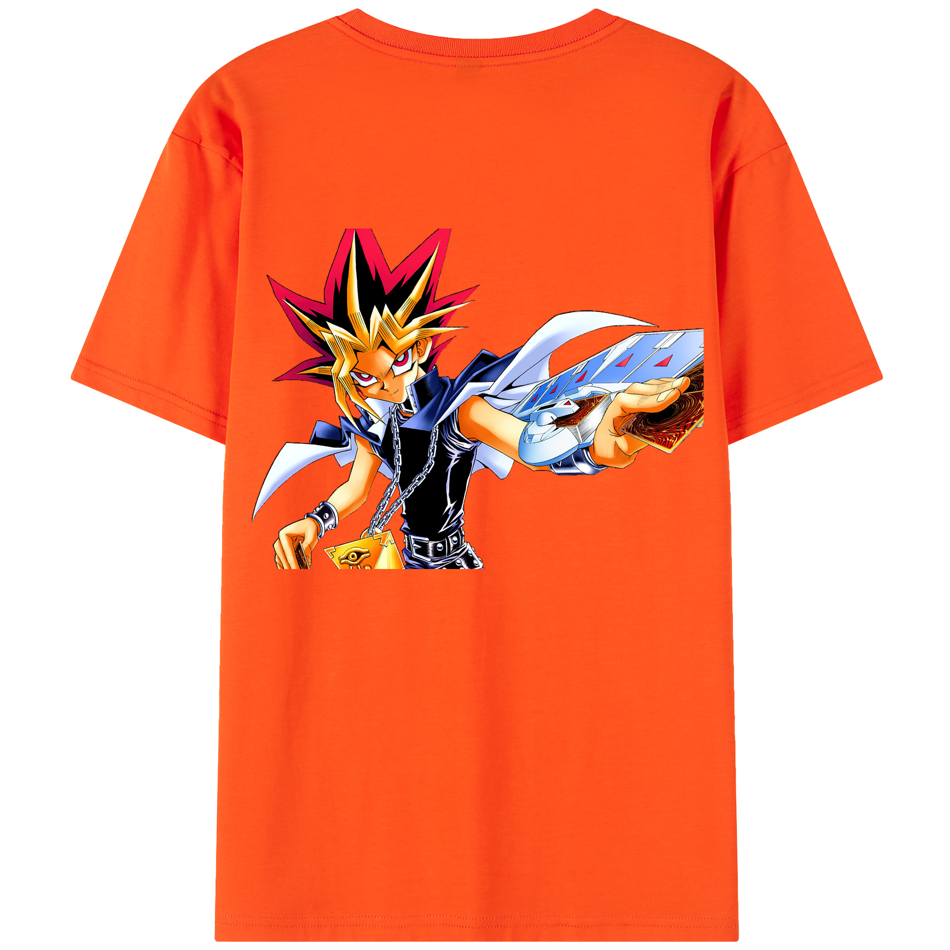 （画像用） 遊☆戯☆王 Yu-Gi-Oh! 綿100％半袖Tシャツ（背面プリント）