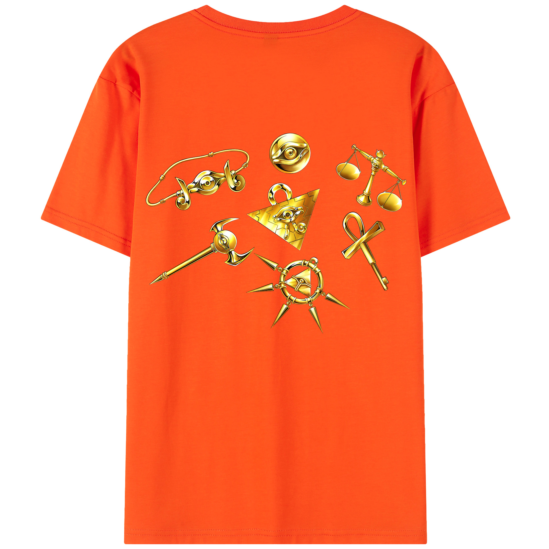 （画像用） 遊☆戯☆王 Yu-Gi-Oh! 綿100％半袖Tシャツ（背面プリント）