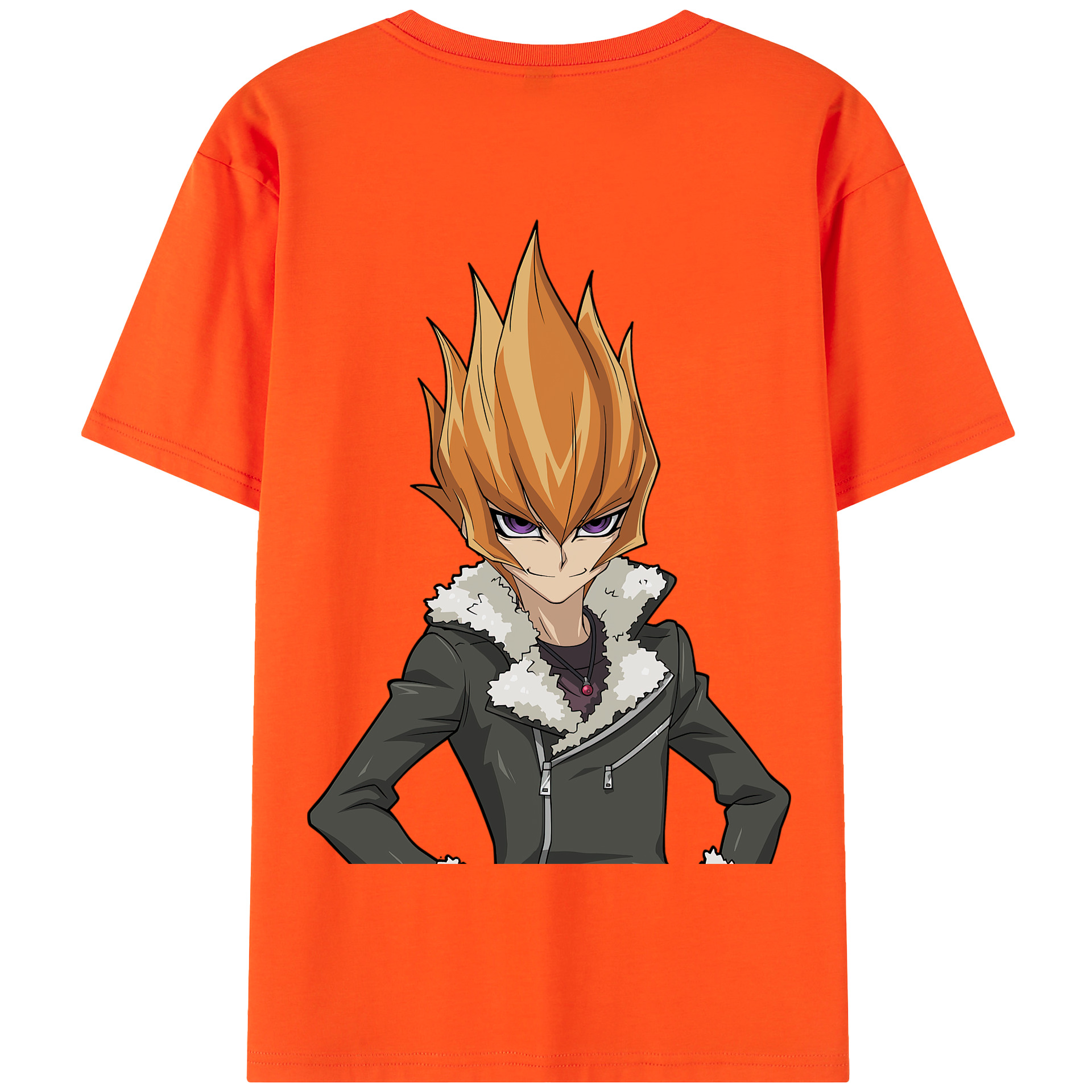 （画像用） 遊☆戯☆王 Yu-Gi-Oh! 綿100％半袖Tシャツ（背面プリント）