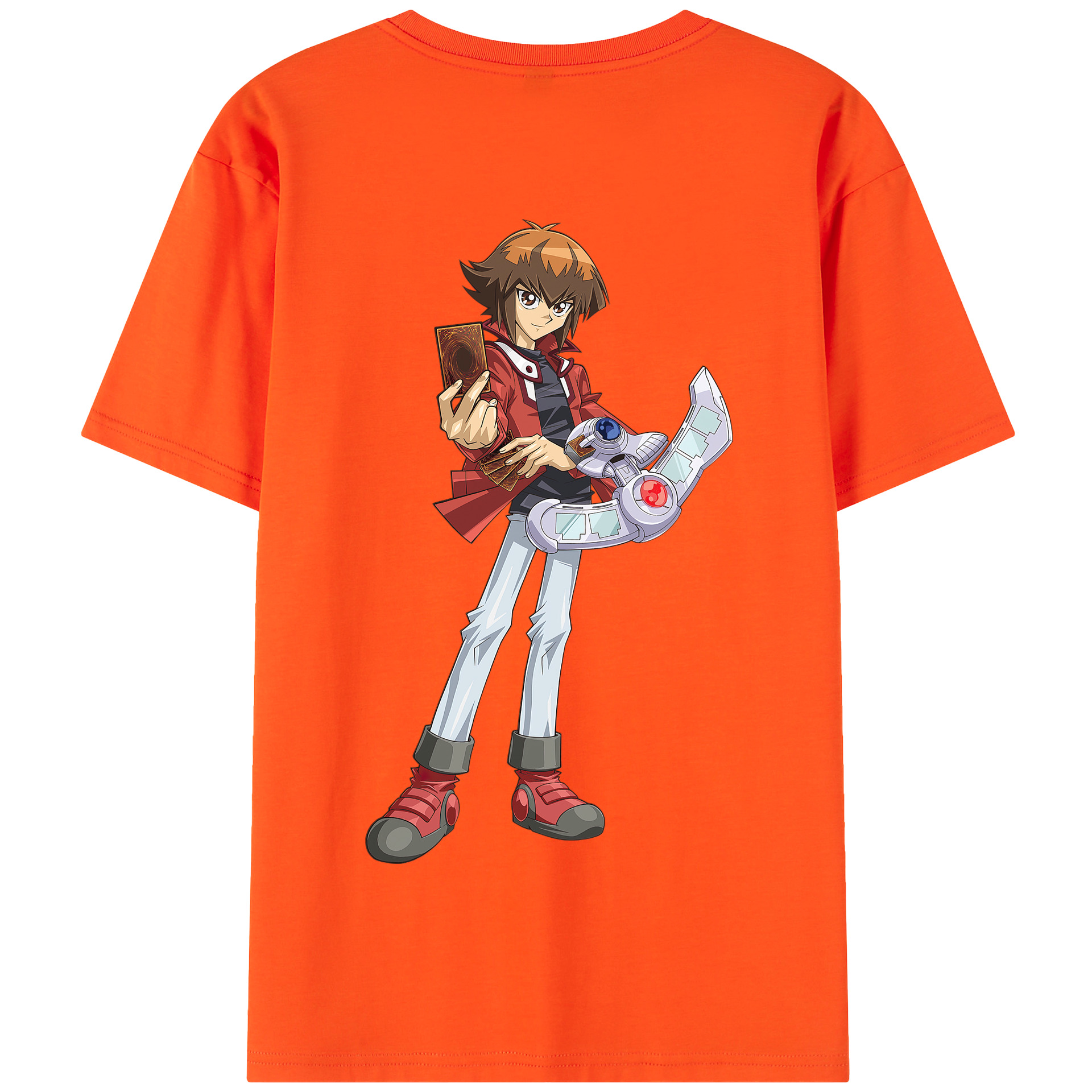 （画像用） 遊☆戯☆王 Yu-Gi-Oh! 綿100％半袖Tシャツ（背面プリント）