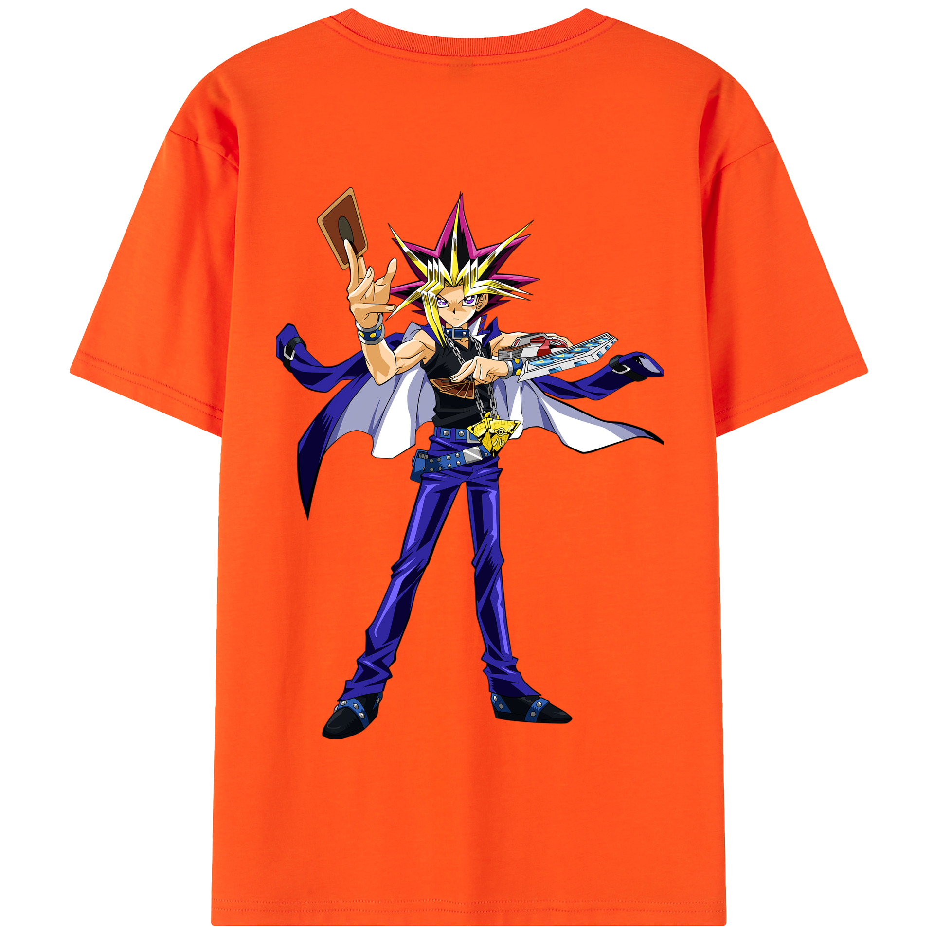 （画像用） 遊☆戯☆王 Yu-Gi-Oh! 綿100％半袖Tシャツ（背面プリント）
