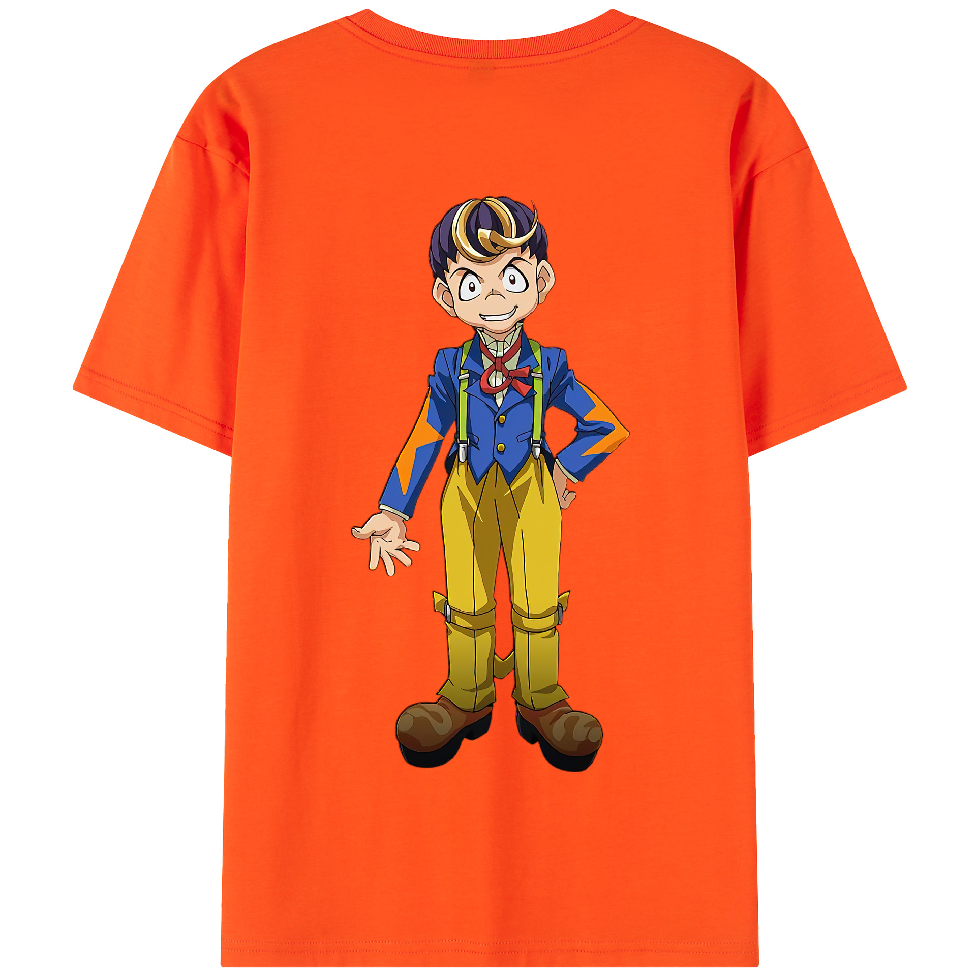 （画像用） 遊☆戯☆王 Yu-Gi-Oh! 綿100％半袖Tシャツ（背面プリント）