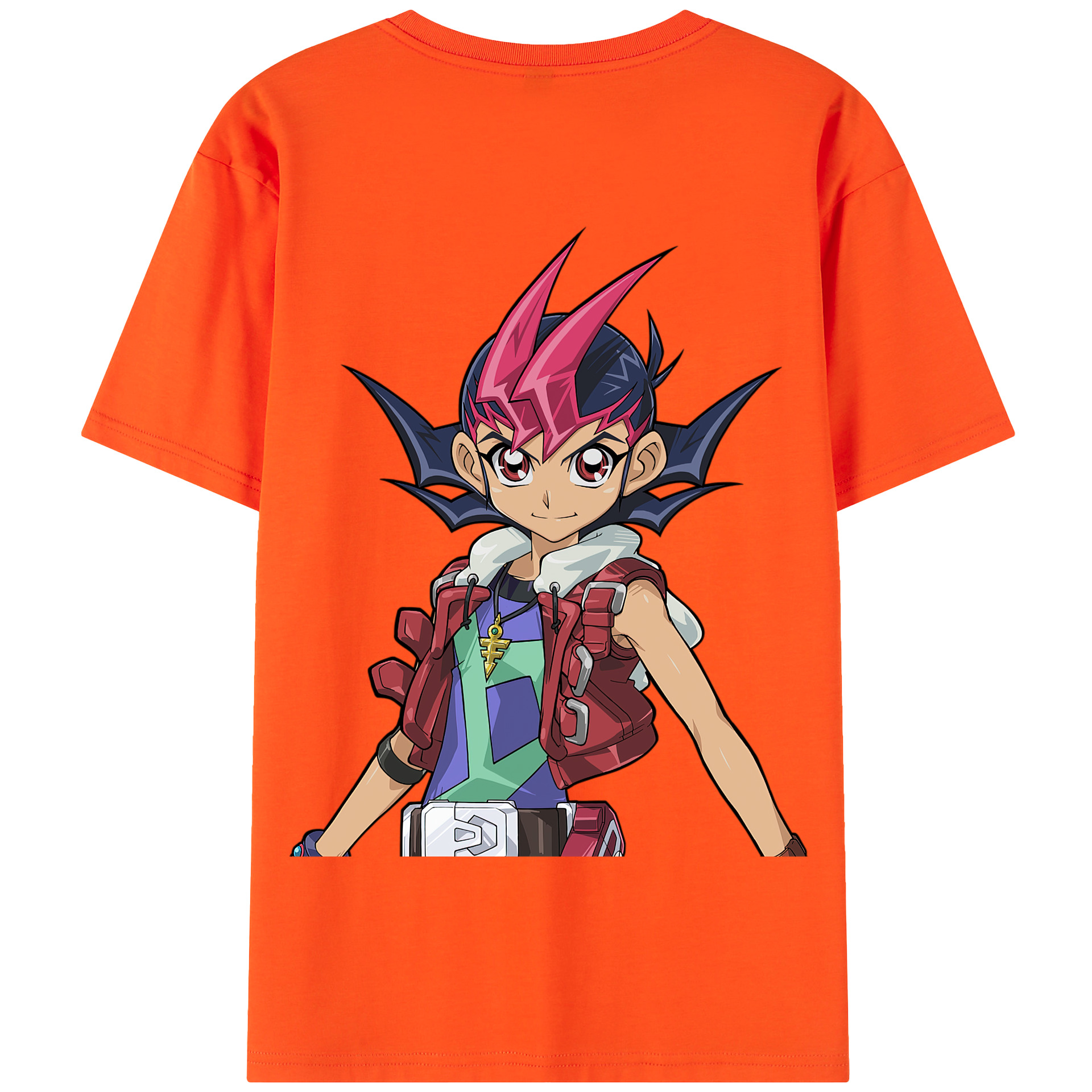 （画像用） 遊☆戯☆王 Yu-Gi-Oh! 綿100％半袖Tシャツ（背面プリント）
