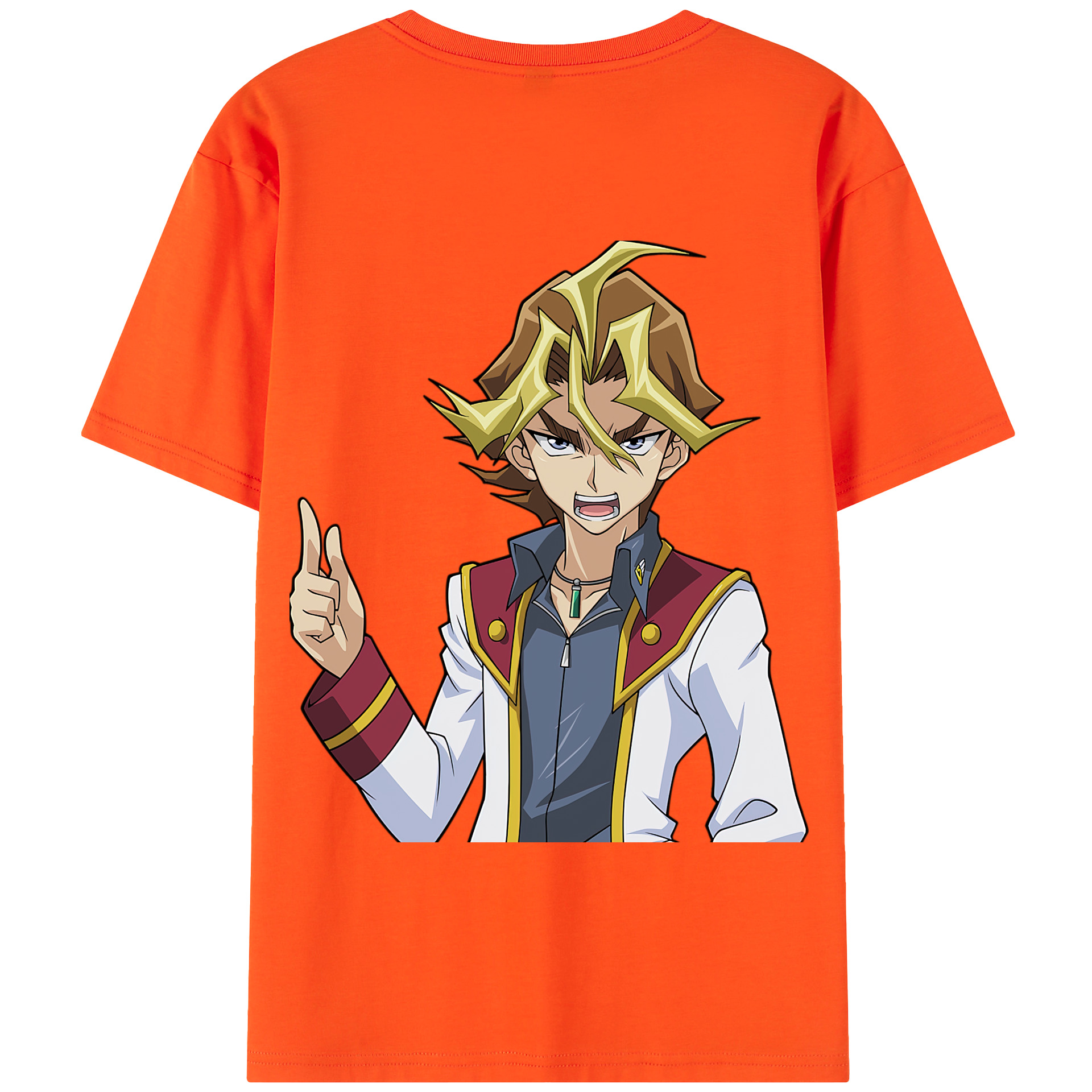 （画像用） 遊☆戯☆王 Yu-Gi-Oh! 綿100％半袖Tシャツ（背面プリント）