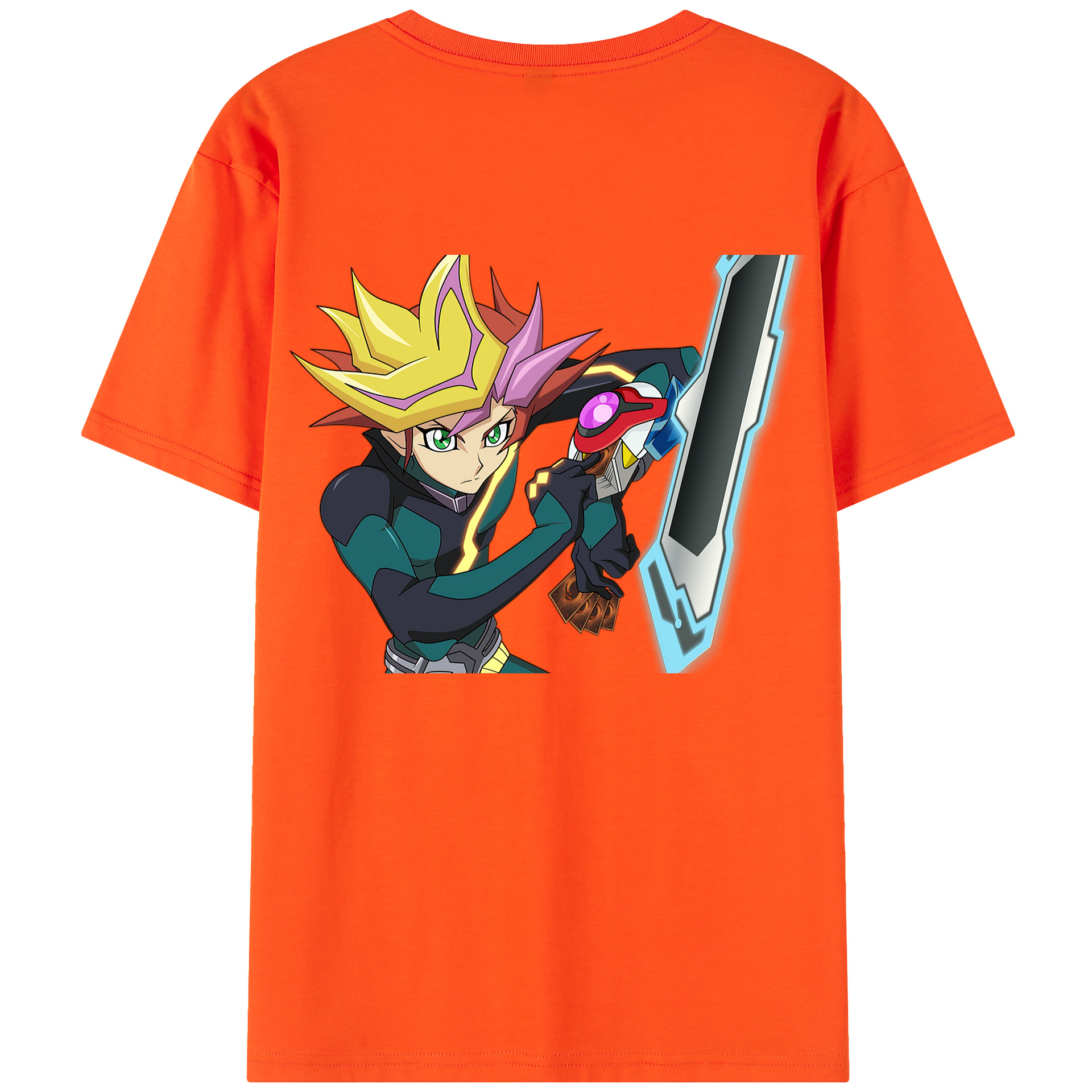 （画像用） 遊☆戯☆王 Yu-Gi-Oh! 綿100％半袖Tシャツ（背面プリント）
