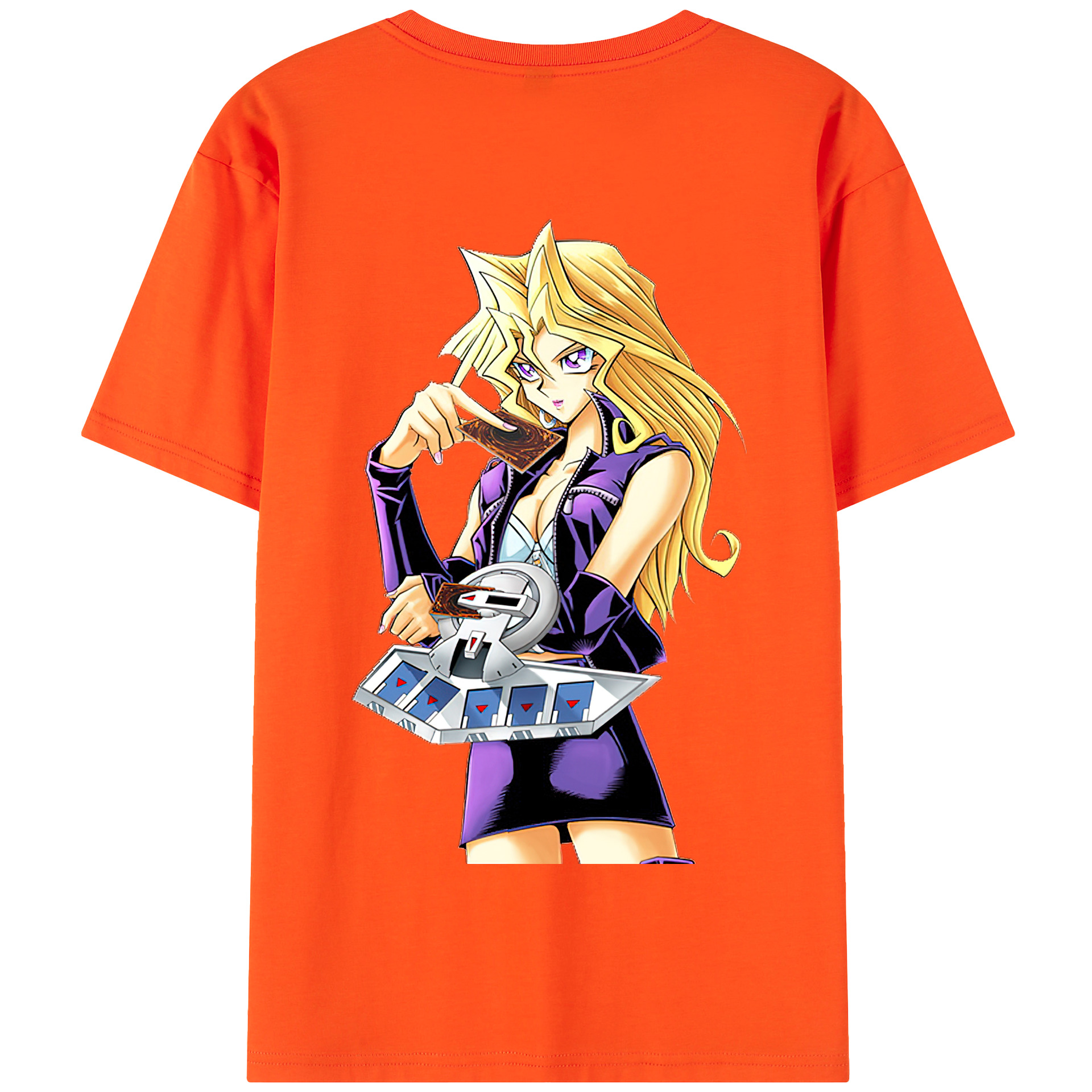 （画像用） 遊☆戯☆王 Yu-Gi-Oh! 綿100％半袖Tシャツ（背面プリント）