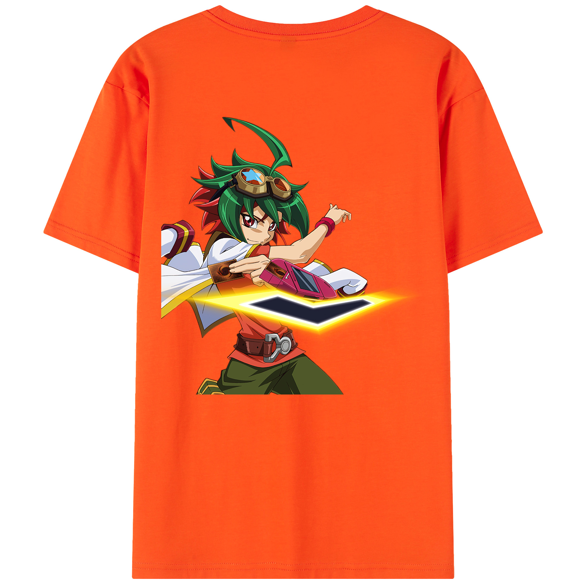 （画像用） 遊☆戯☆王 Yu-Gi-Oh! 綿100％半袖Tシャツ（背面プリント）