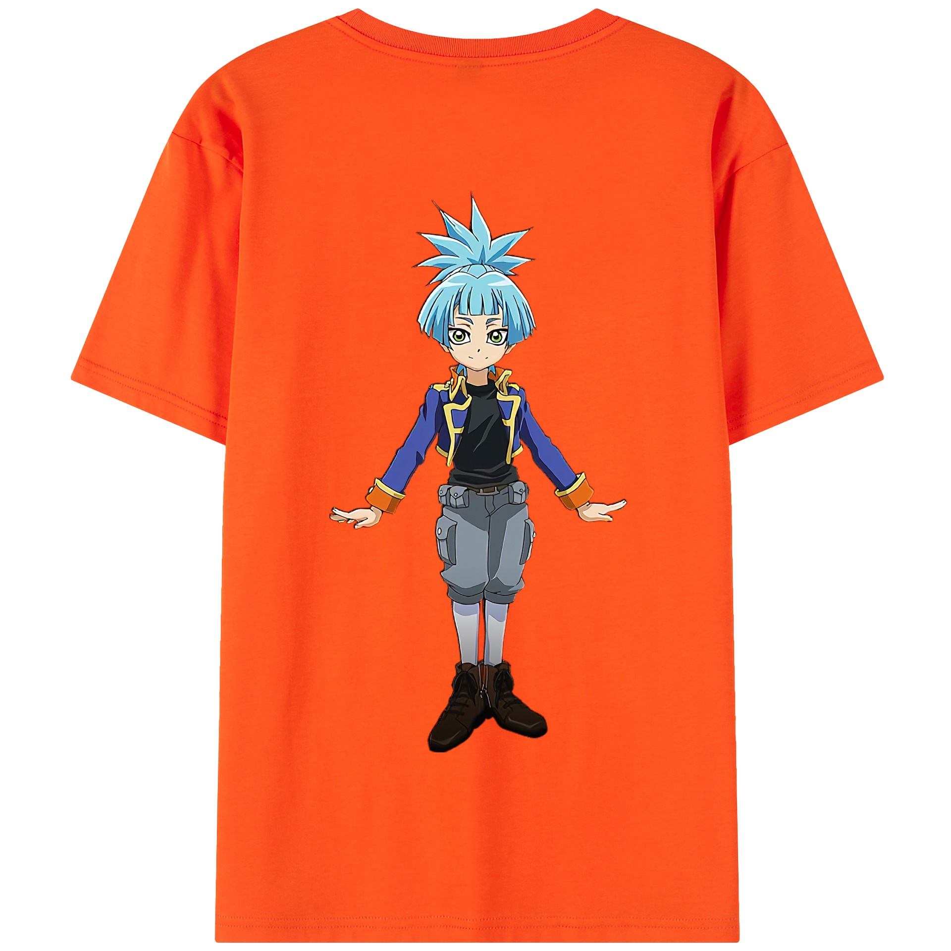 （画像用） 遊☆戯☆王 Yu-Gi-Oh! 綿100％半袖Tシャツ（背面プリント）