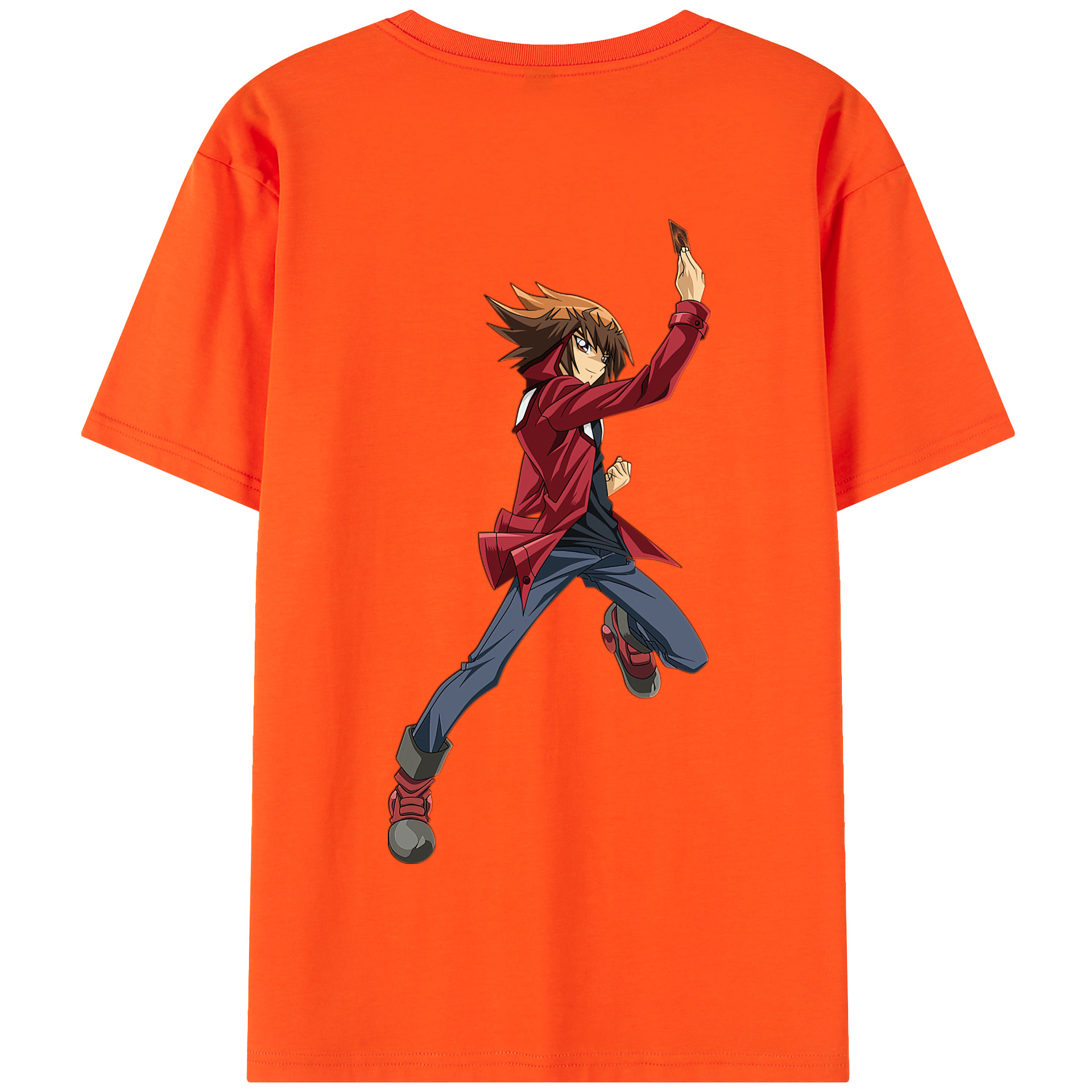 （画像用） 遊☆戯☆王 Yu-Gi-Oh! 綿100％半袖Tシャツ（背面プリント）