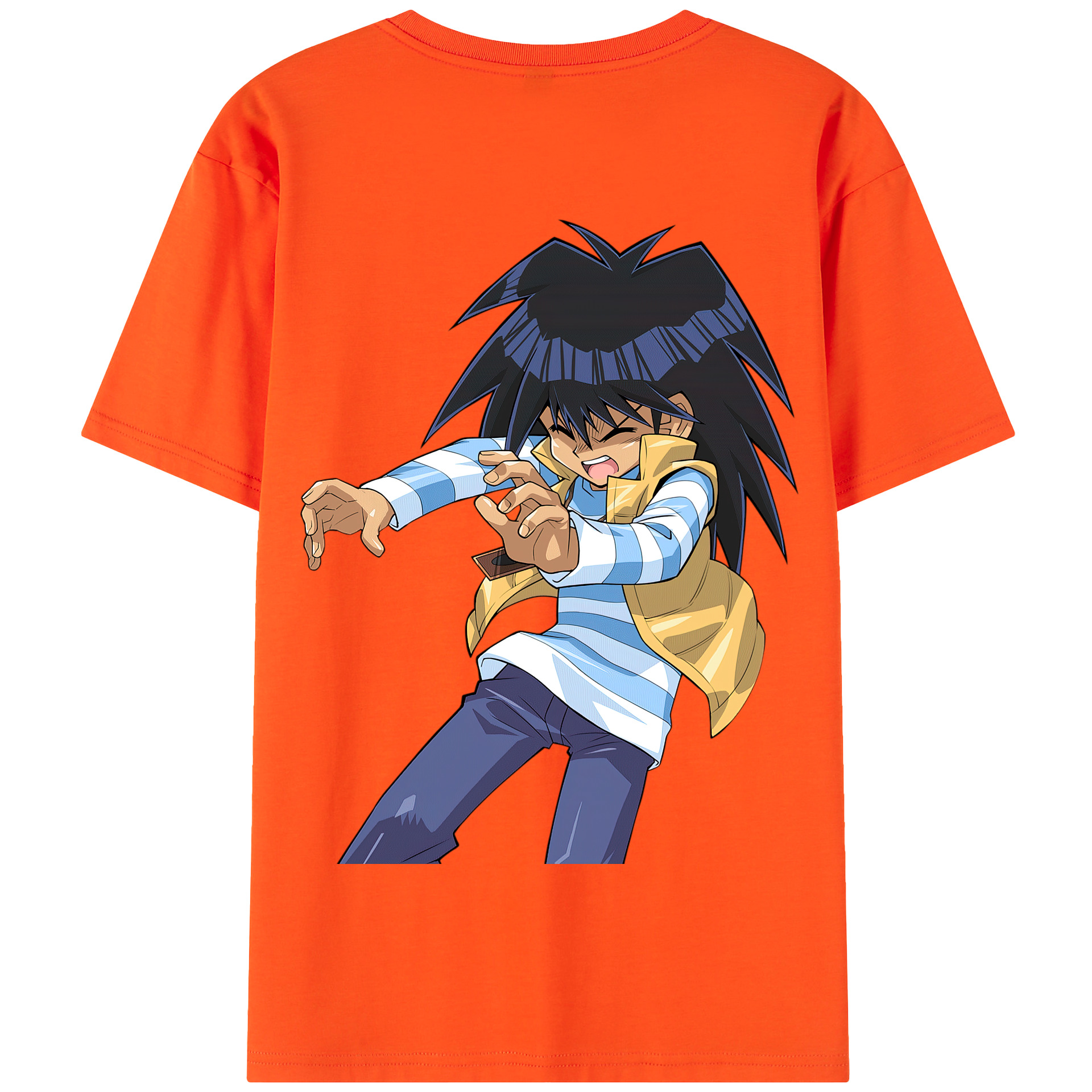 （画像用） 遊☆戯☆王 Yu-Gi-Oh! 綿100％半袖Tシャツ（背面プリント）