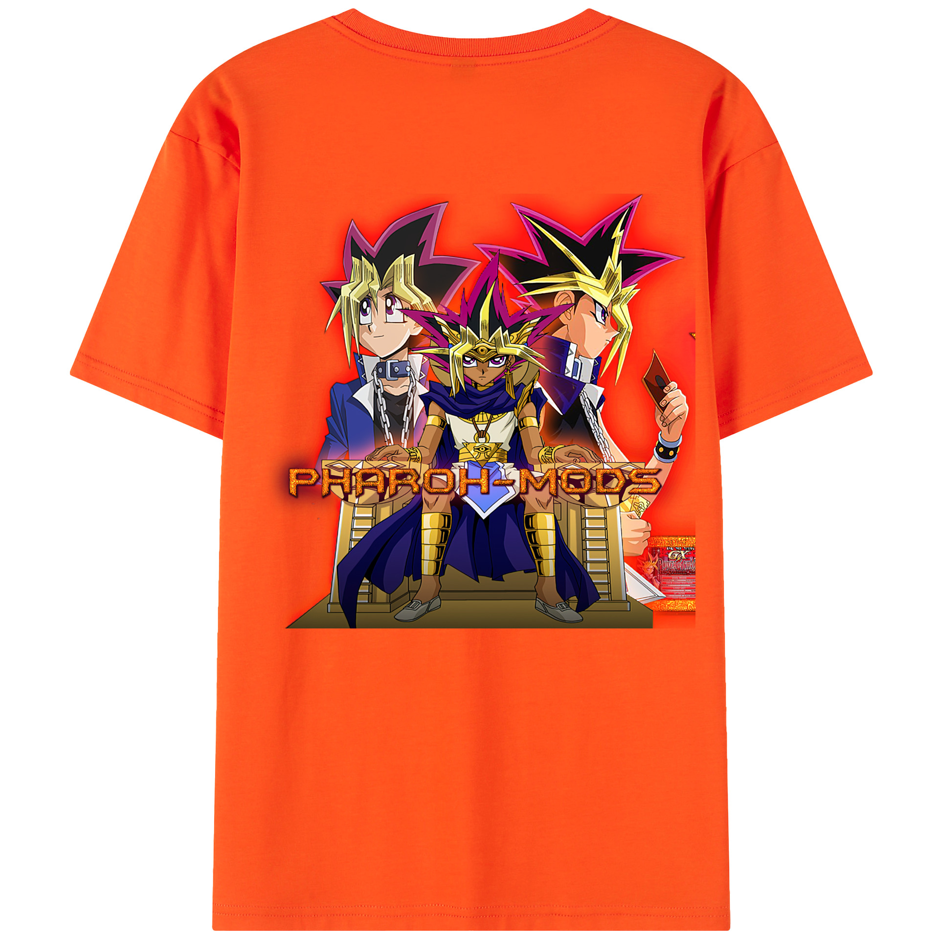 （画像用） 遊☆戯☆王 Yu-Gi-Oh! 綿100％半袖Tシャツ（背面プリント）