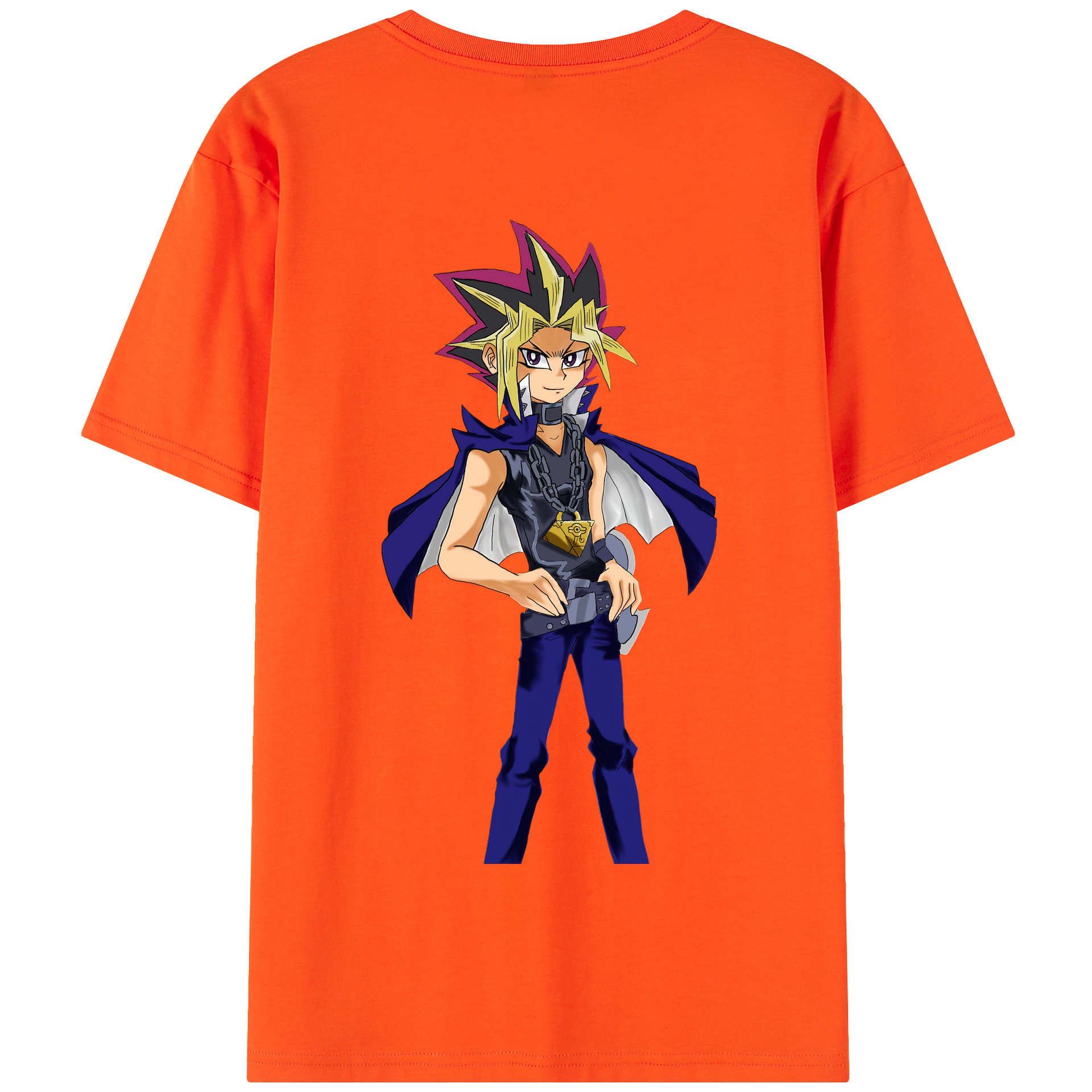 （画像用） 遊☆戯☆王 Yu-Gi-Oh! 綿100％半袖Tシャツ（背面プリント）