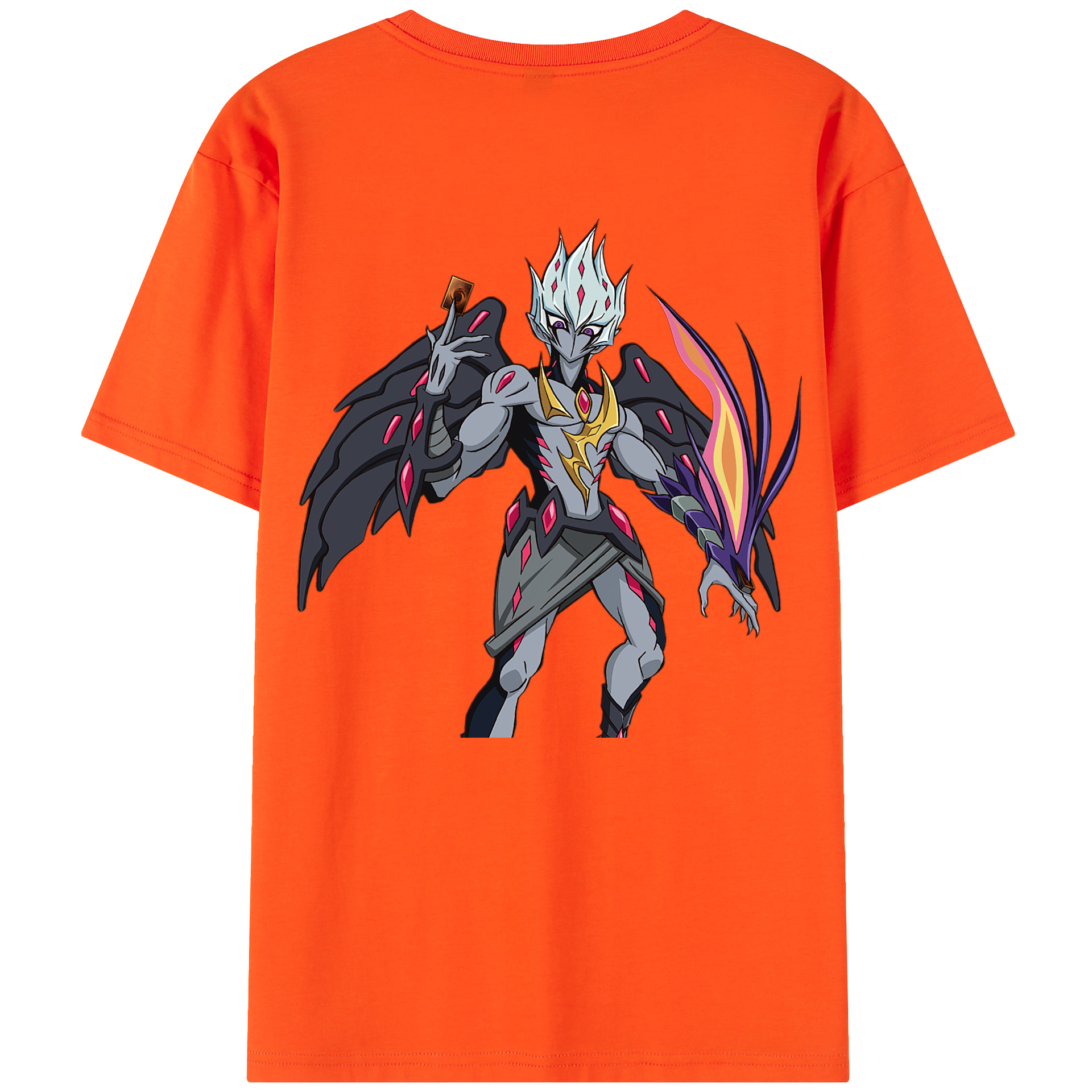 （画像用） 遊☆戯☆王 Yu-Gi-Oh! 綿100％半袖Tシャツ（背面プリント）