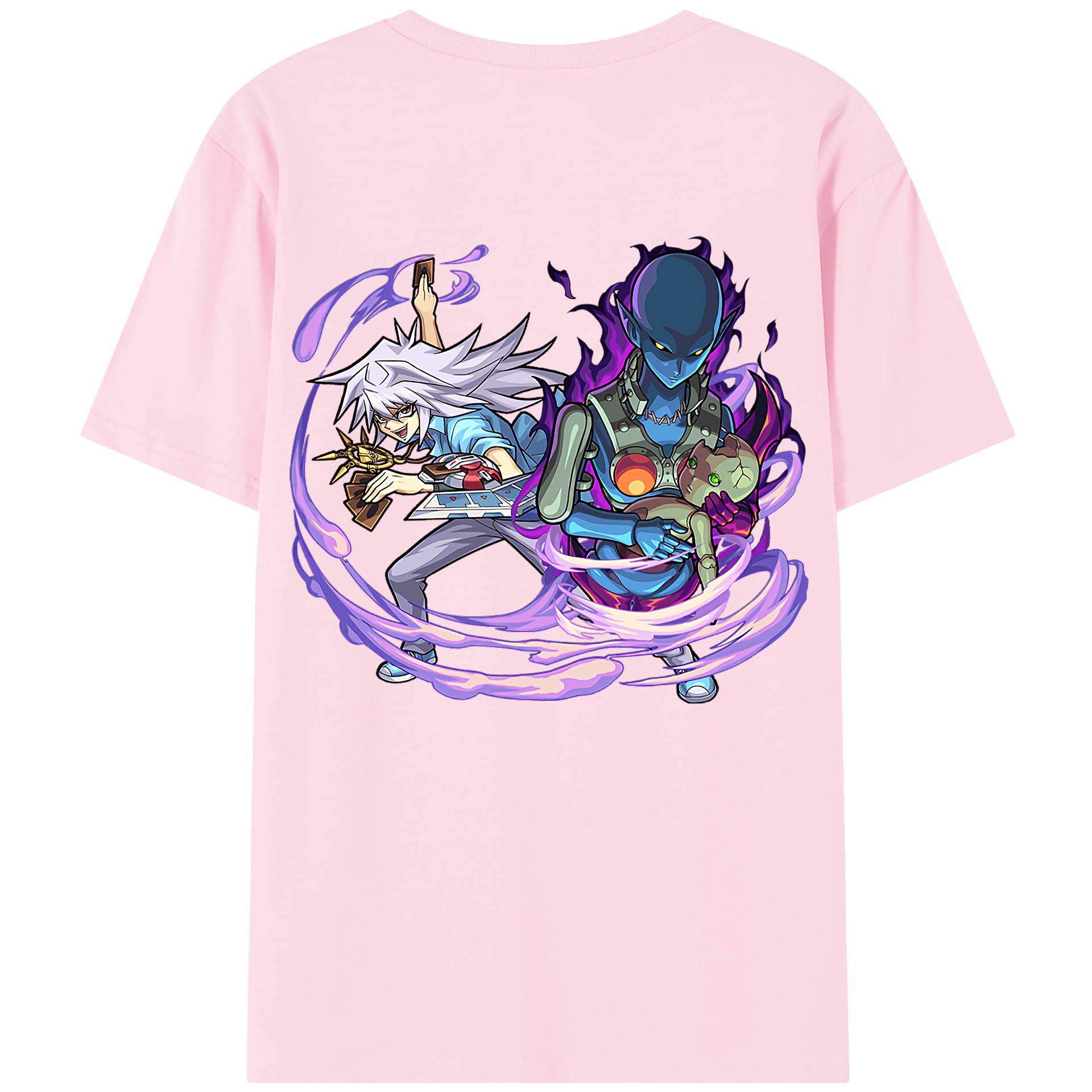 （画像用） 遊☆戯☆王 Yu-Gi-Oh! 綿100％半袖Tシャツ（背面プリント）