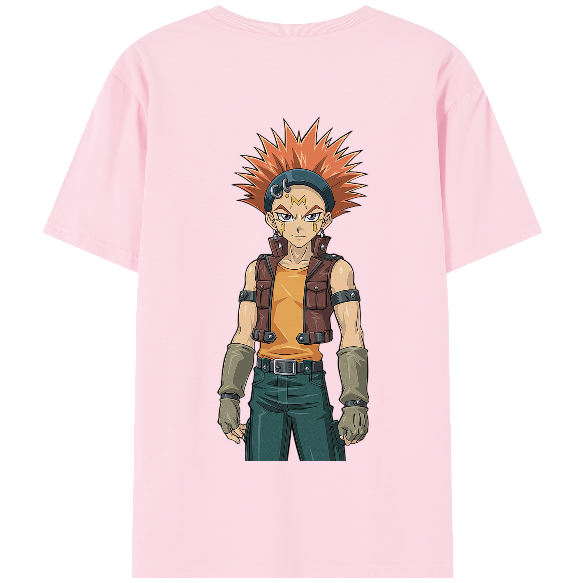 （画像用） 遊☆戯☆王 Yu-Gi-Oh! 綿100％半袖Tシャツ（背面プリント）