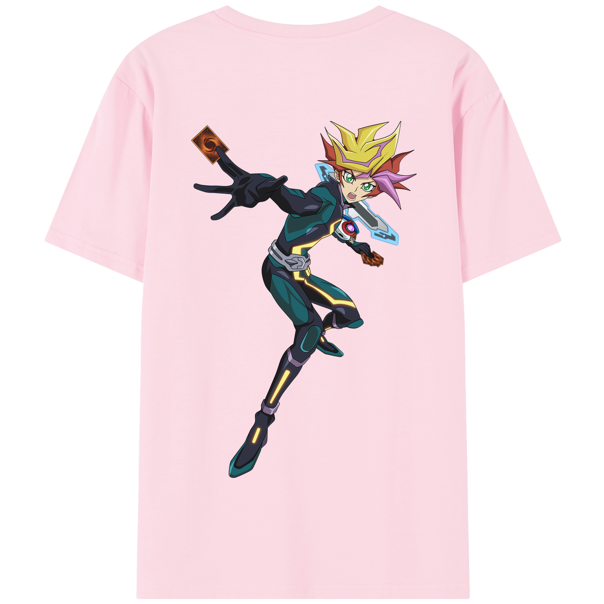 （画像用） 遊☆戯☆王 Yu-Gi-Oh! 綿100％半袖Tシャツ（背面プリント）