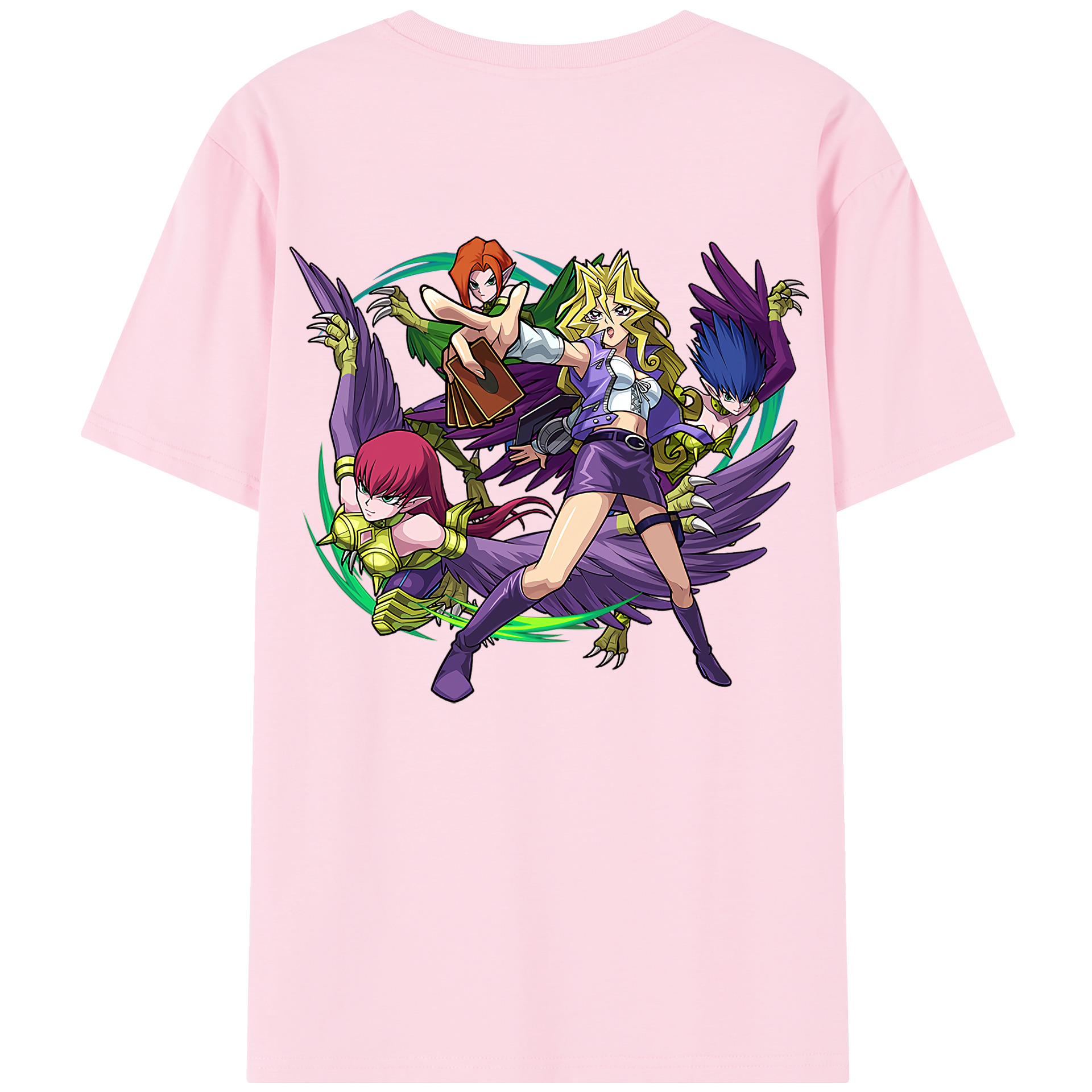 （画像用） 遊☆戯☆王 Yu-Gi-Oh! 綿100％半袖Tシャツ（背面プリント）