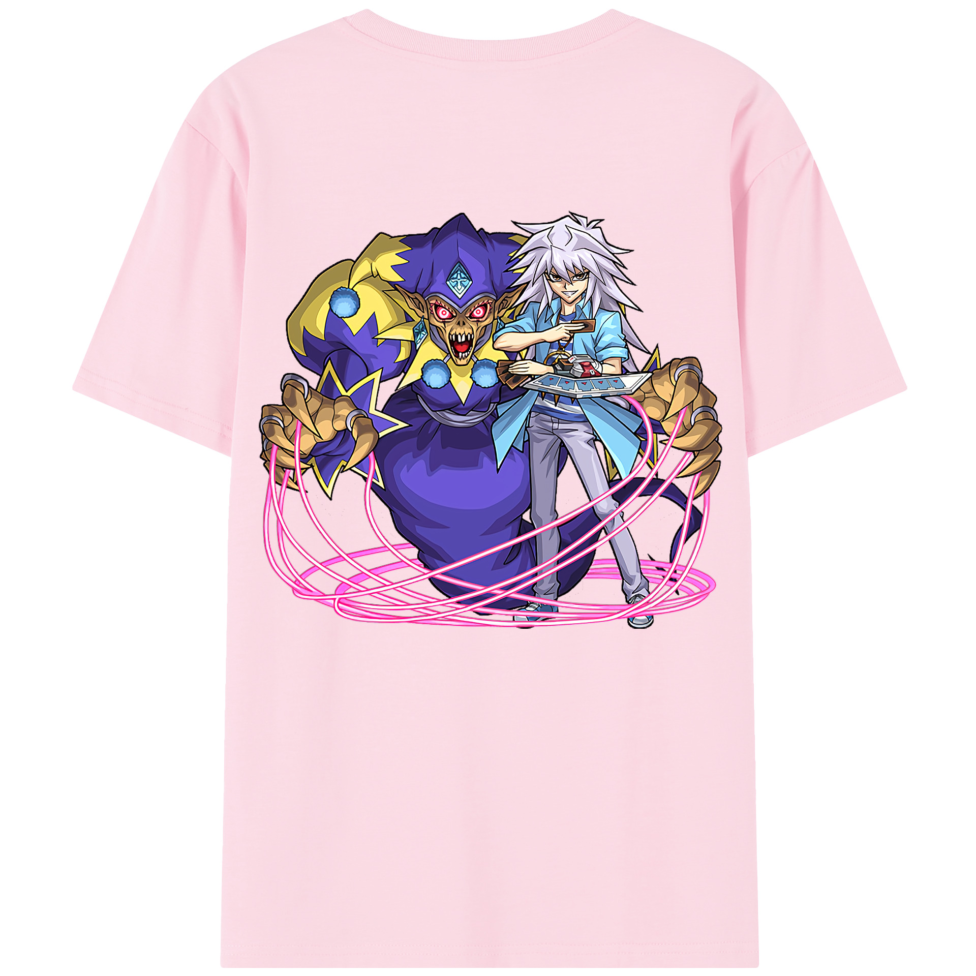 （画像用） 遊☆戯☆王 Yu-Gi-Oh! 綿100％半袖Tシャツ（背面プリント）