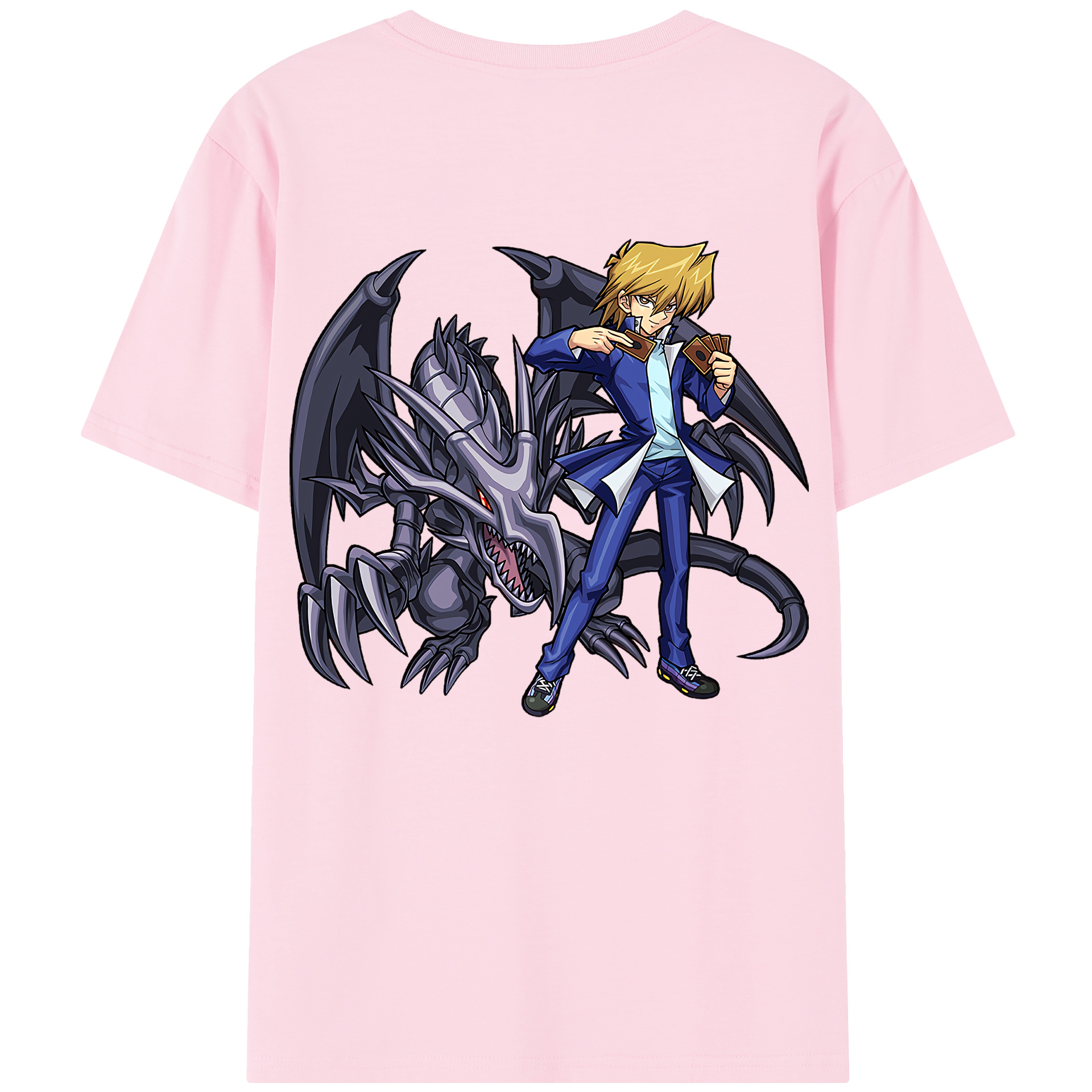 （画像用） 遊☆戯☆王 Yu-Gi-Oh! 綿100％半袖Tシャツ（背面プリント）
