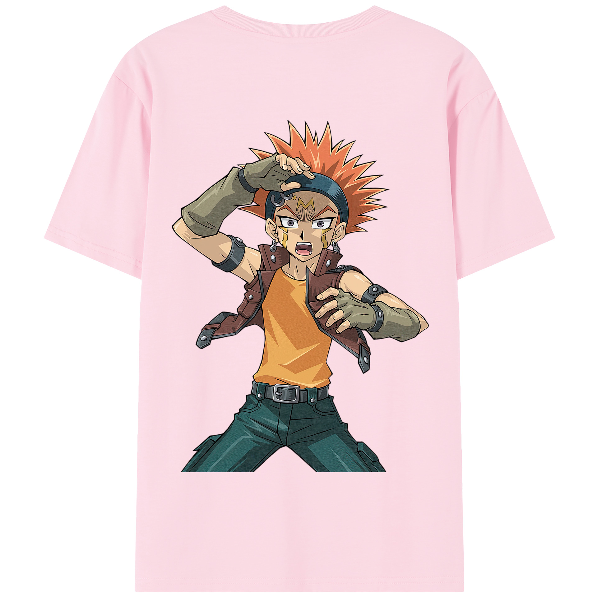 （画像用） 遊☆戯☆王 Yu-Gi-Oh! 綿100％半袖Tシャツ（背面プリント）