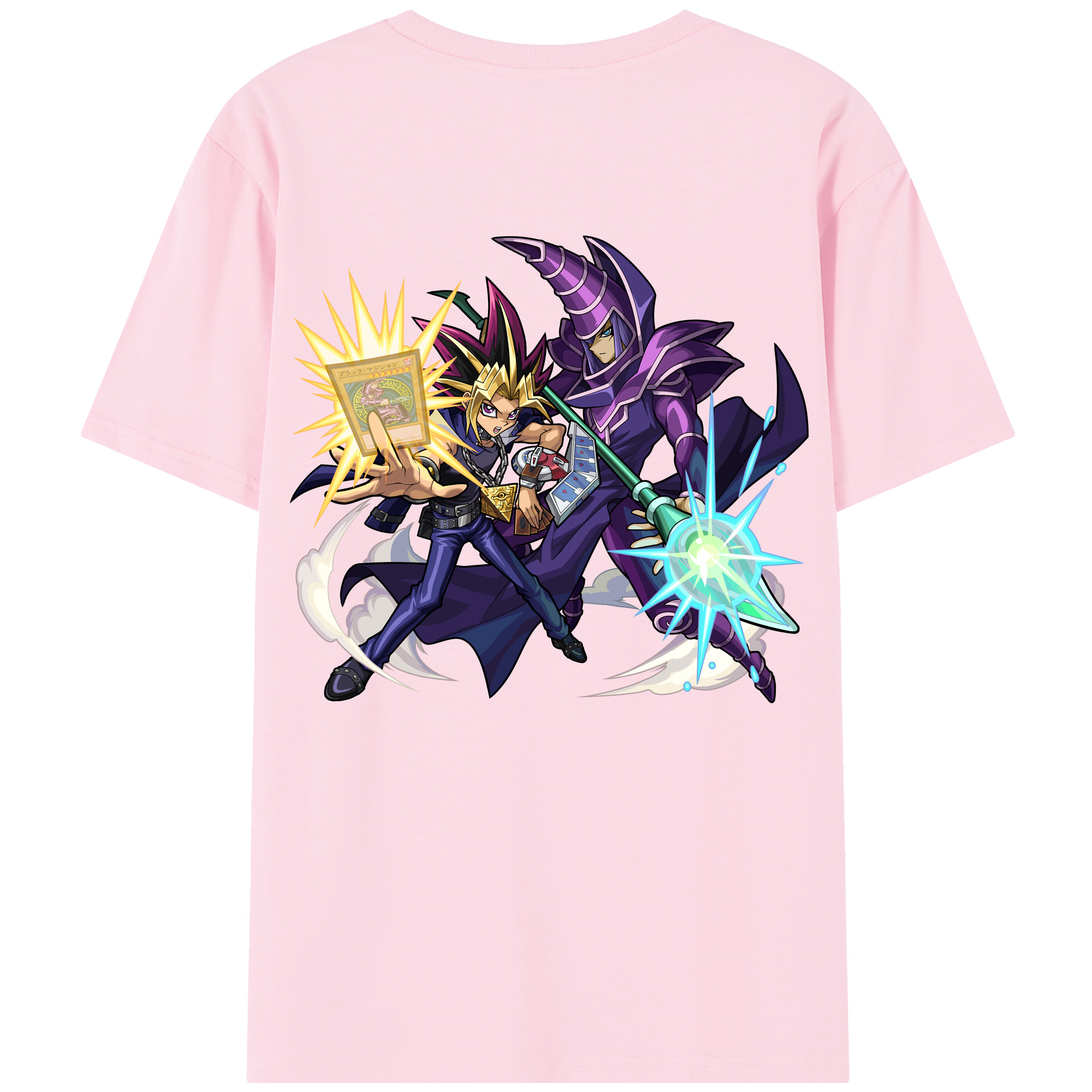 （画像用） 遊☆戯☆王 Yu-Gi-Oh! 綿100％半袖Tシャツ（背面プリント）