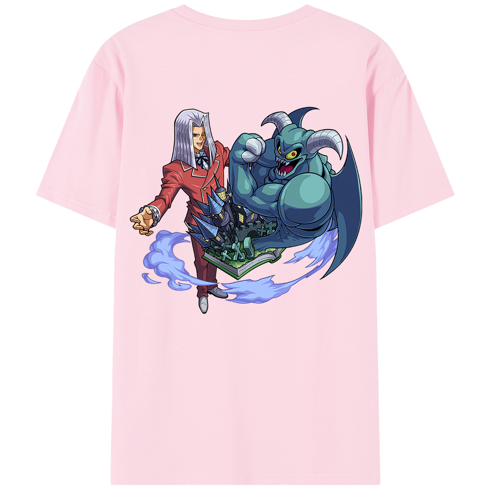 （画像用） 遊☆戯☆王 Yu-Gi-Oh! 綿100％半袖Tシャツ（背面プリント）