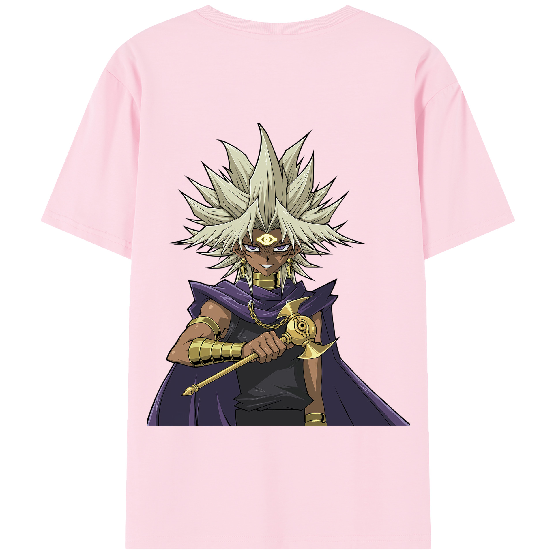 （画像用） 遊☆戯☆王 Yu-Gi-Oh! 綿100％半袖Tシャツ（背面プリント）
