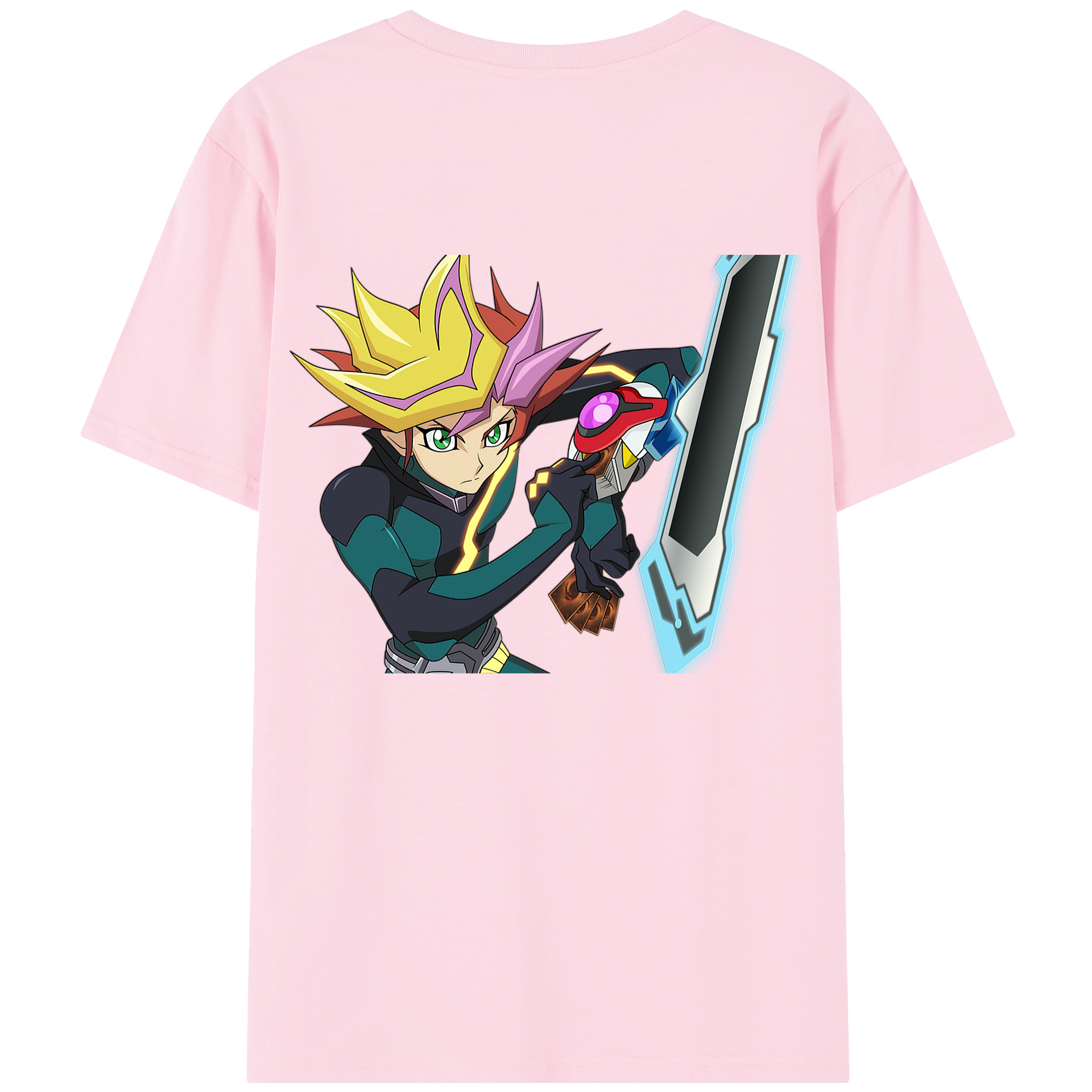 （画像用） 遊☆戯☆王 Yu-Gi-Oh! 綿100％半袖Tシャツ（背面プリント）