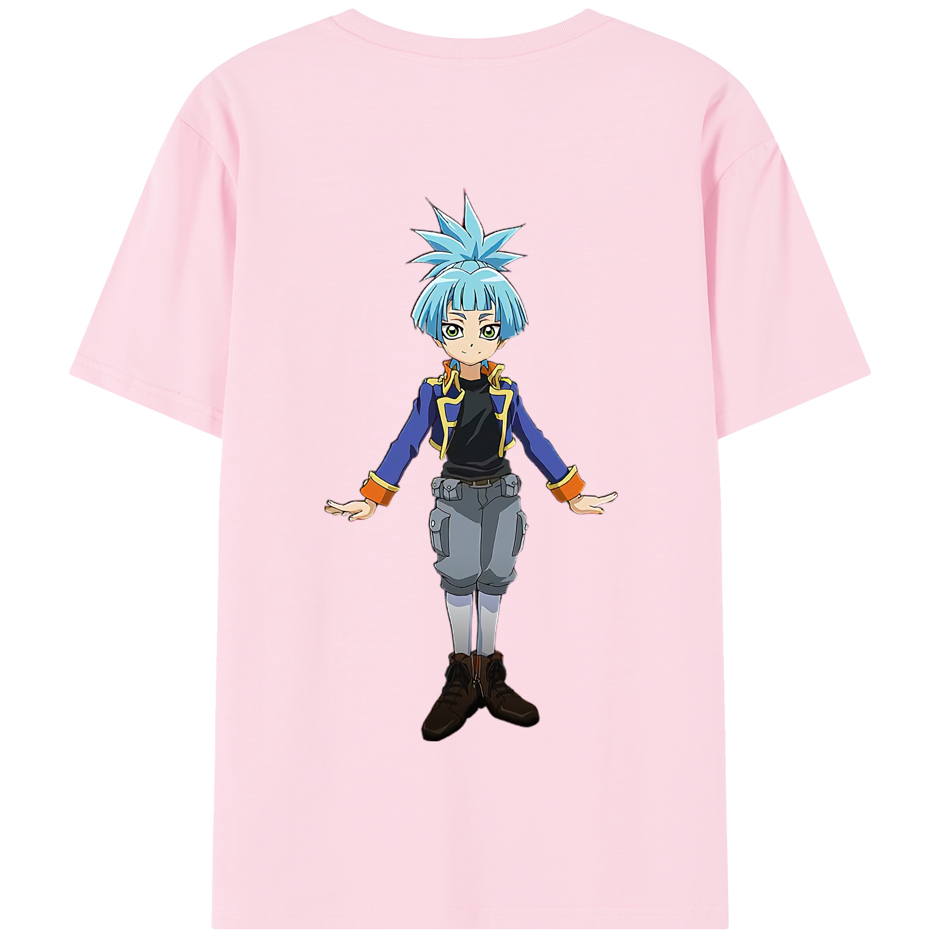 （画像用） 遊☆戯☆王 Yu-Gi-Oh! 綿100％半袖Tシャツ（背面プリント）
