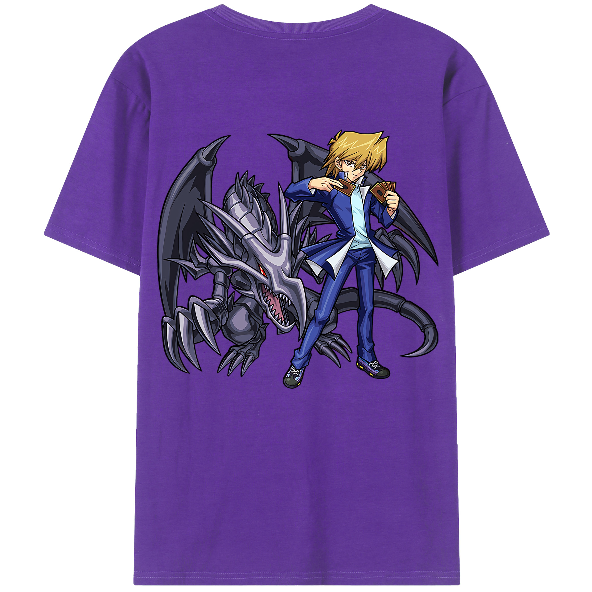（画像用） 遊☆戯☆王 Yu-Gi-Oh! 綿100％半袖Tシャツ（背面プリント）