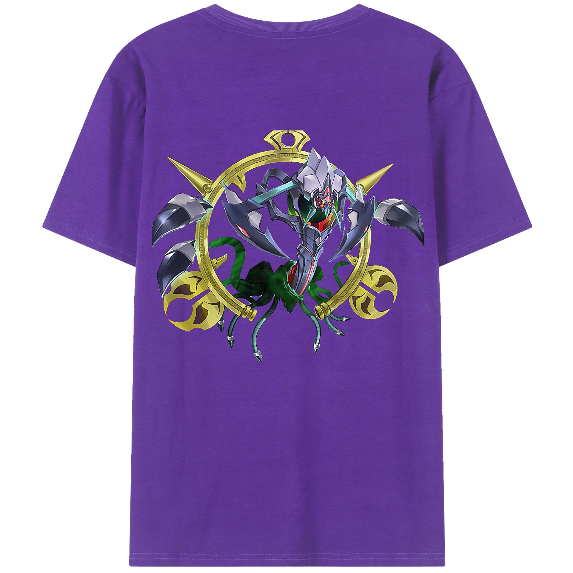（画像用） 遊☆戯☆王 Yu-Gi-Oh! 綿100％半袖Tシャツ（背面プリント）
