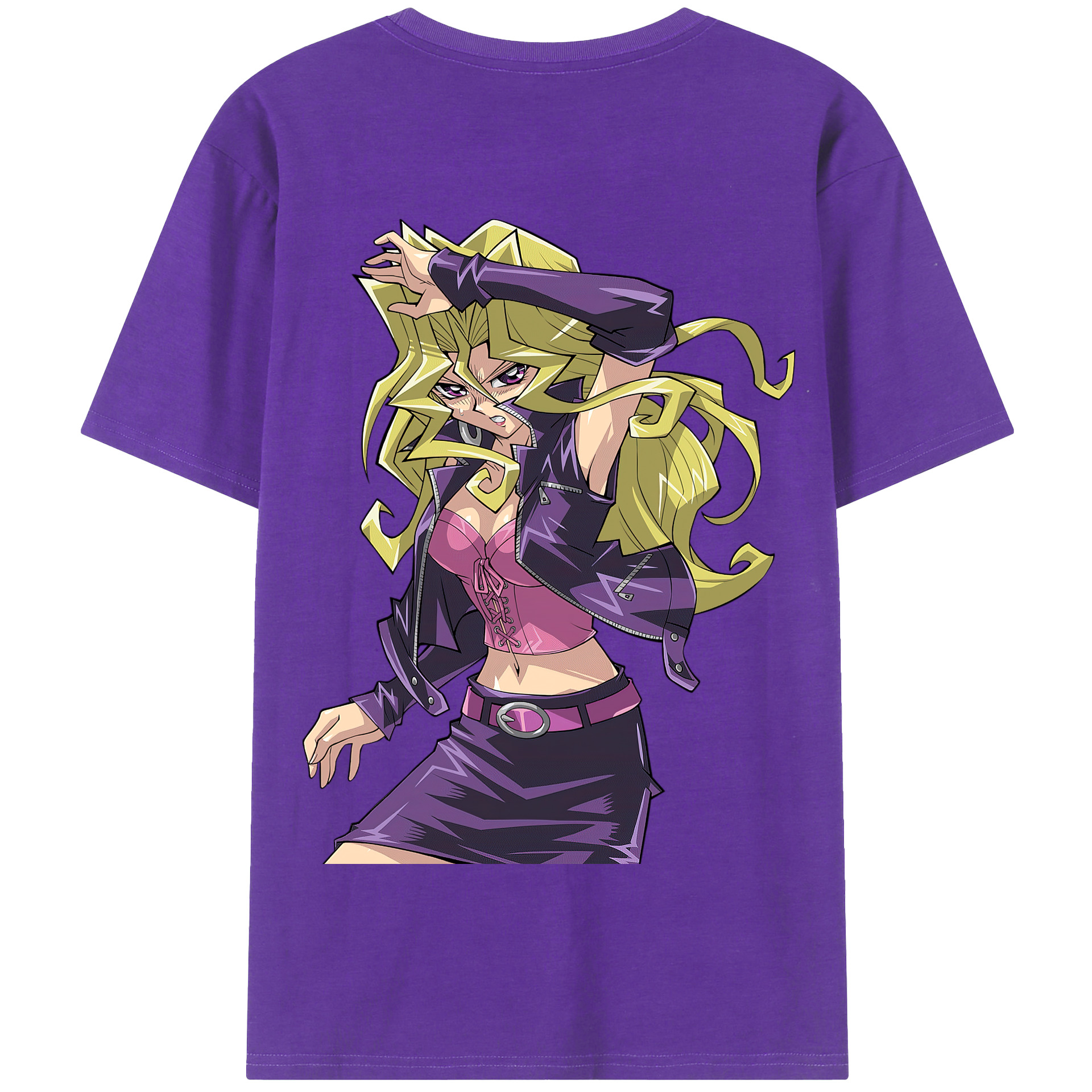 （画像用） 遊☆戯☆王 Yu-Gi-Oh! 綿100％半袖Tシャツ（背面プリント）