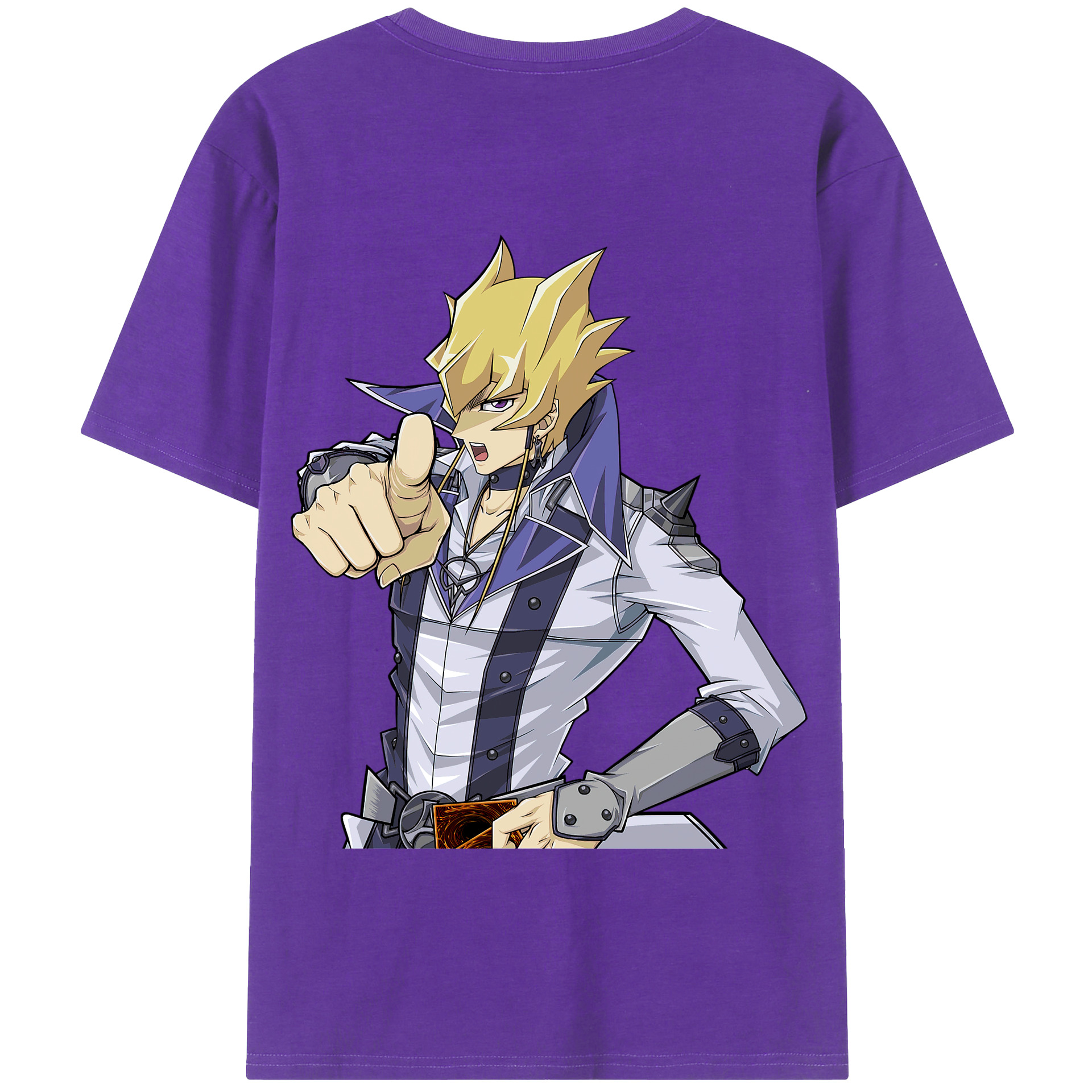 （画像用） 遊☆戯☆王 Yu-Gi-Oh! 綿100％半袖Tシャツ（背面プリント）