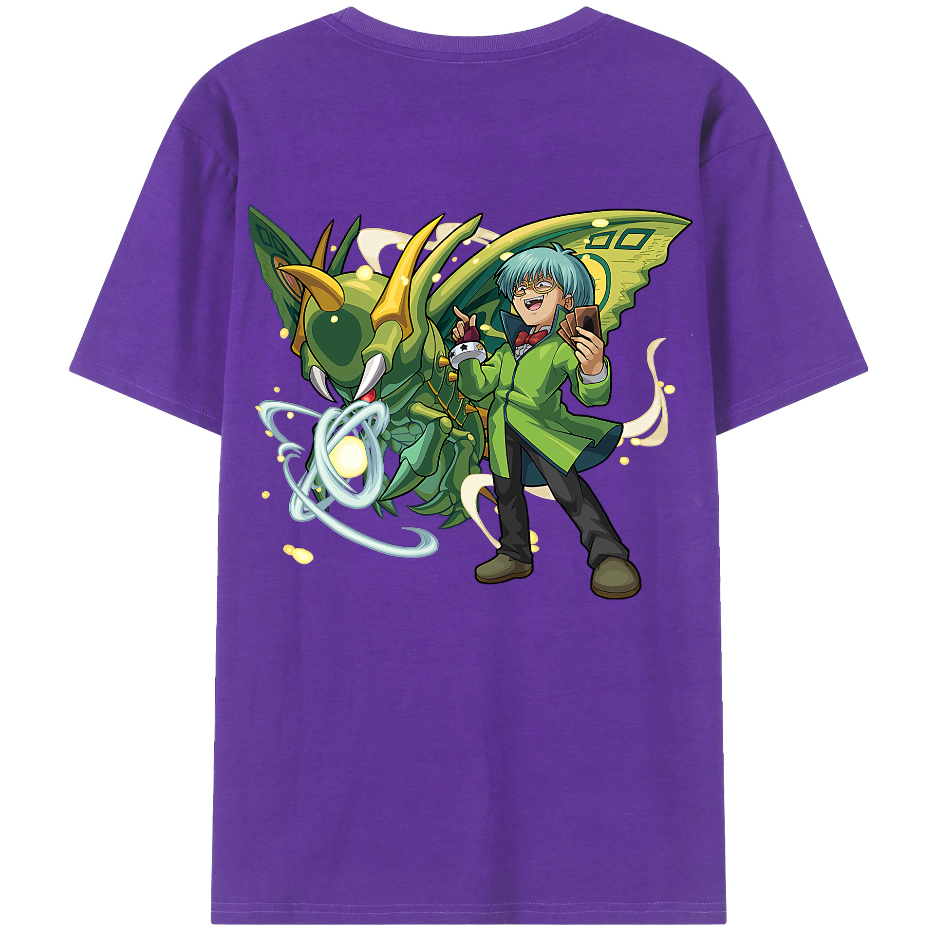 （画像用） 遊☆戯☆王 Yu-Gi-Oh! 綿100％半袖Tシャツ（背面プリント）