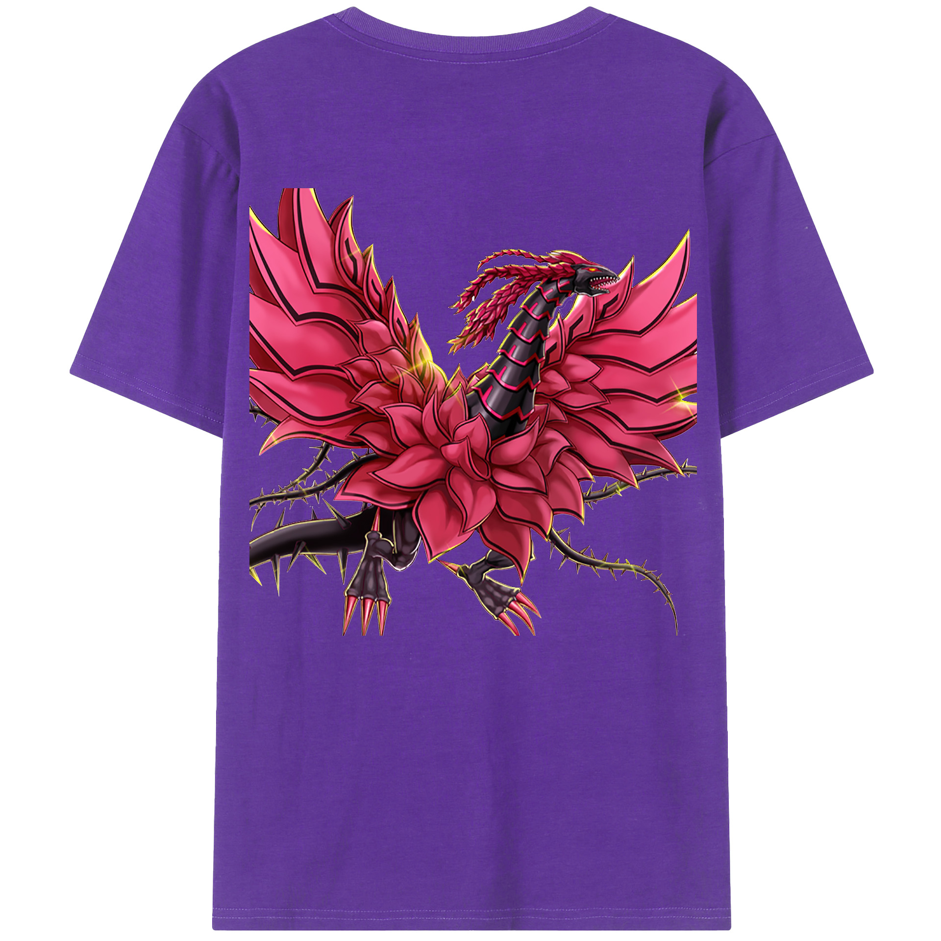 （画像用） 遊☆戯☆王 Yu-Gi-Oh! 綿100％半袖Tシャツ（背面プリント）