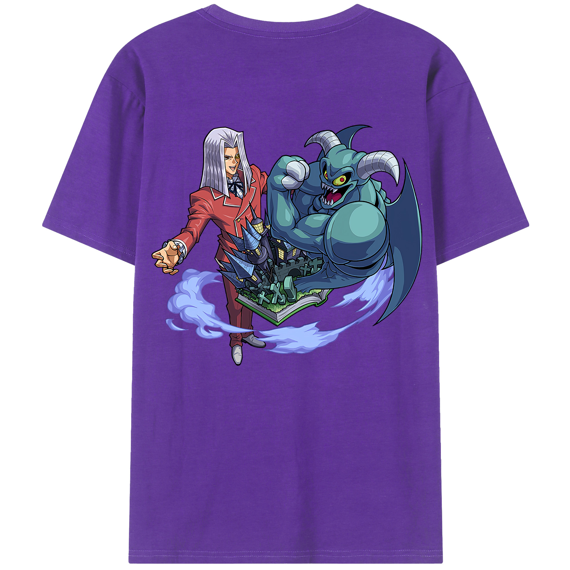 （画像用） 遊☆戯☆王 Yu-Gi-Oh! 綿100％半袖Tシャツ（背面プリント）
