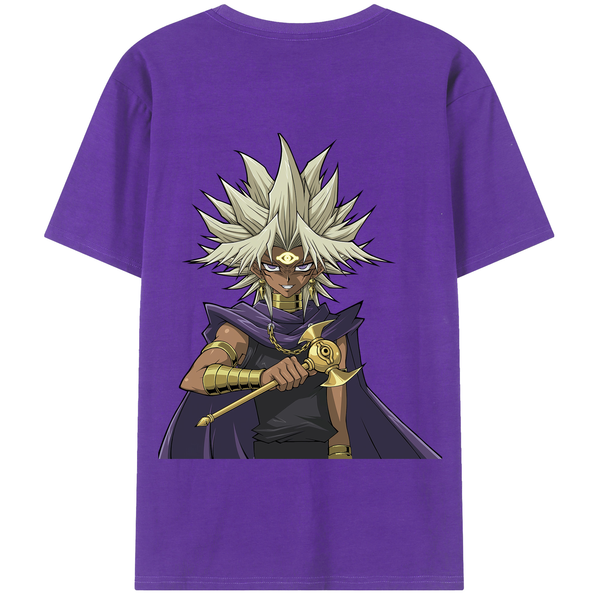 （画像用） 遊☆戯☆王 Yu-Gi-Oh! 綿100％半袖Tシャツ（背面プリント）