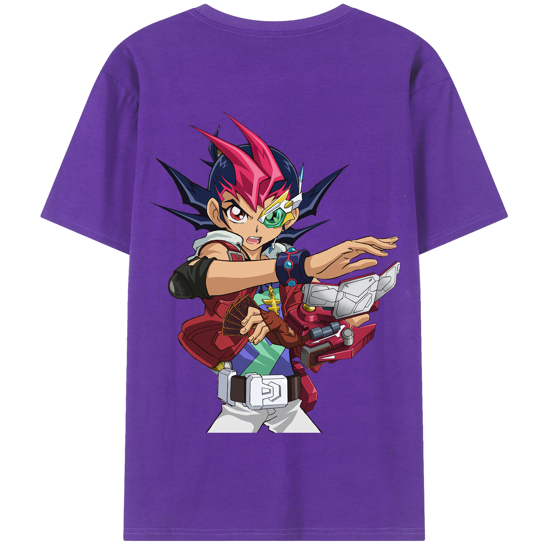 （画像用） 遊☆戯☆王 Yu-Gi-Oh! 綿100％半袖Tシャツ（背面プリント）